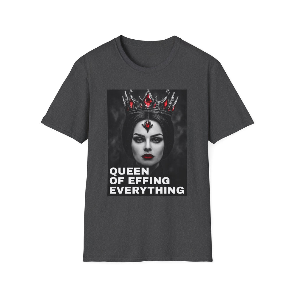 Queen of Effing Everything T-Shirt | Dark Gothic Crown Portrait