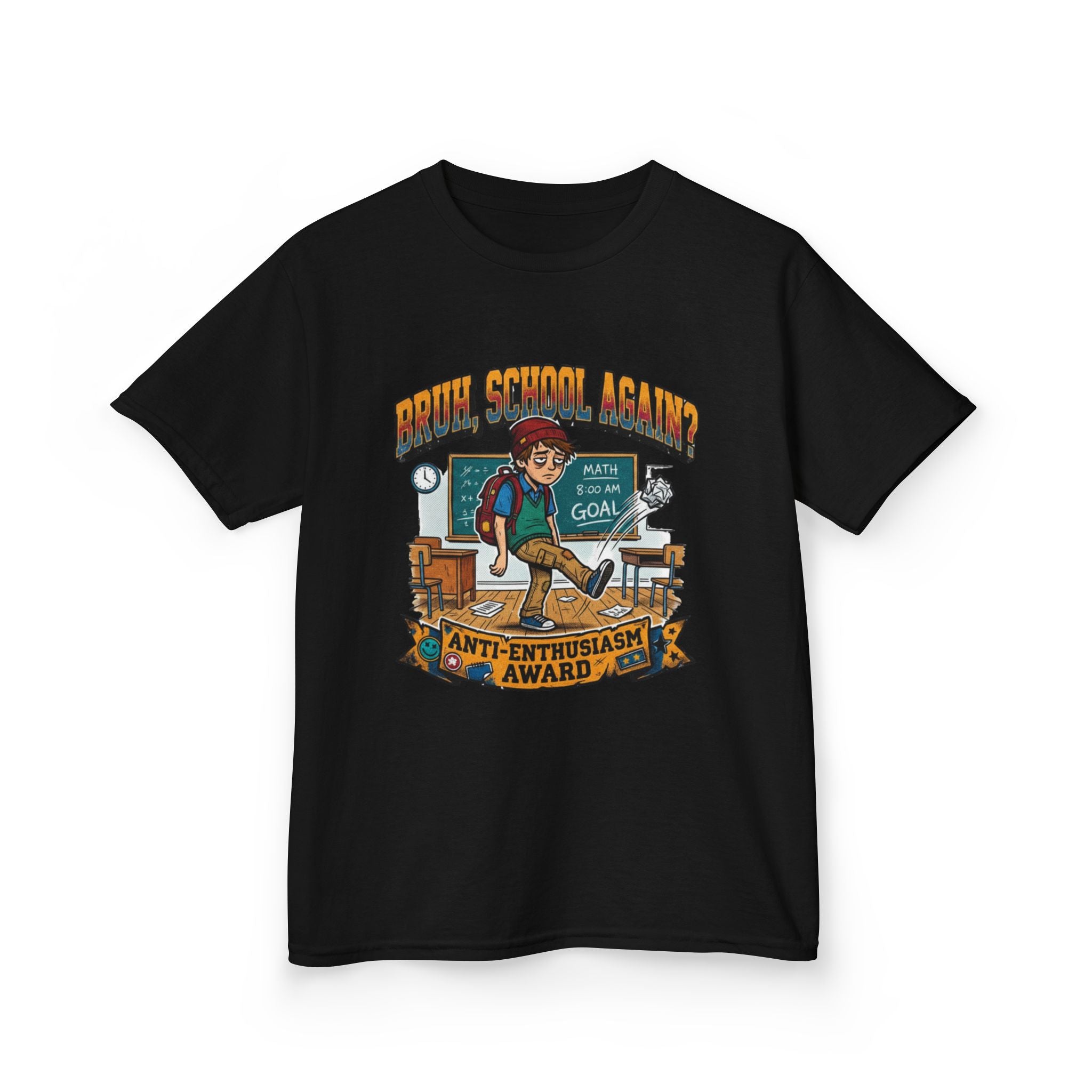 Kids Back to School 'Anti-Enthusiastic' T-Shirt — Sarcastic School Tee