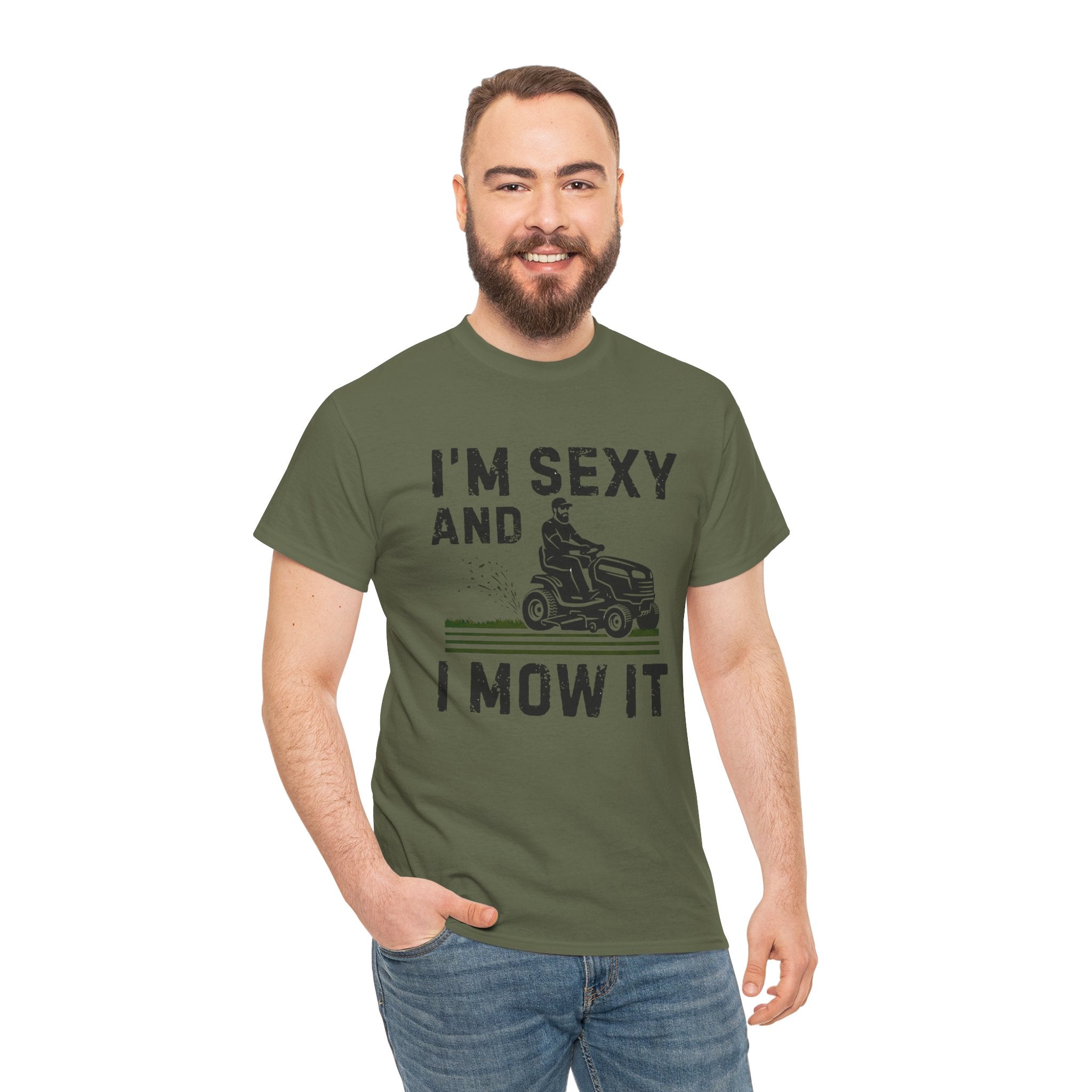 Funny 'I'm Sexy and I Mow It' Lawn Mower T-Shirt