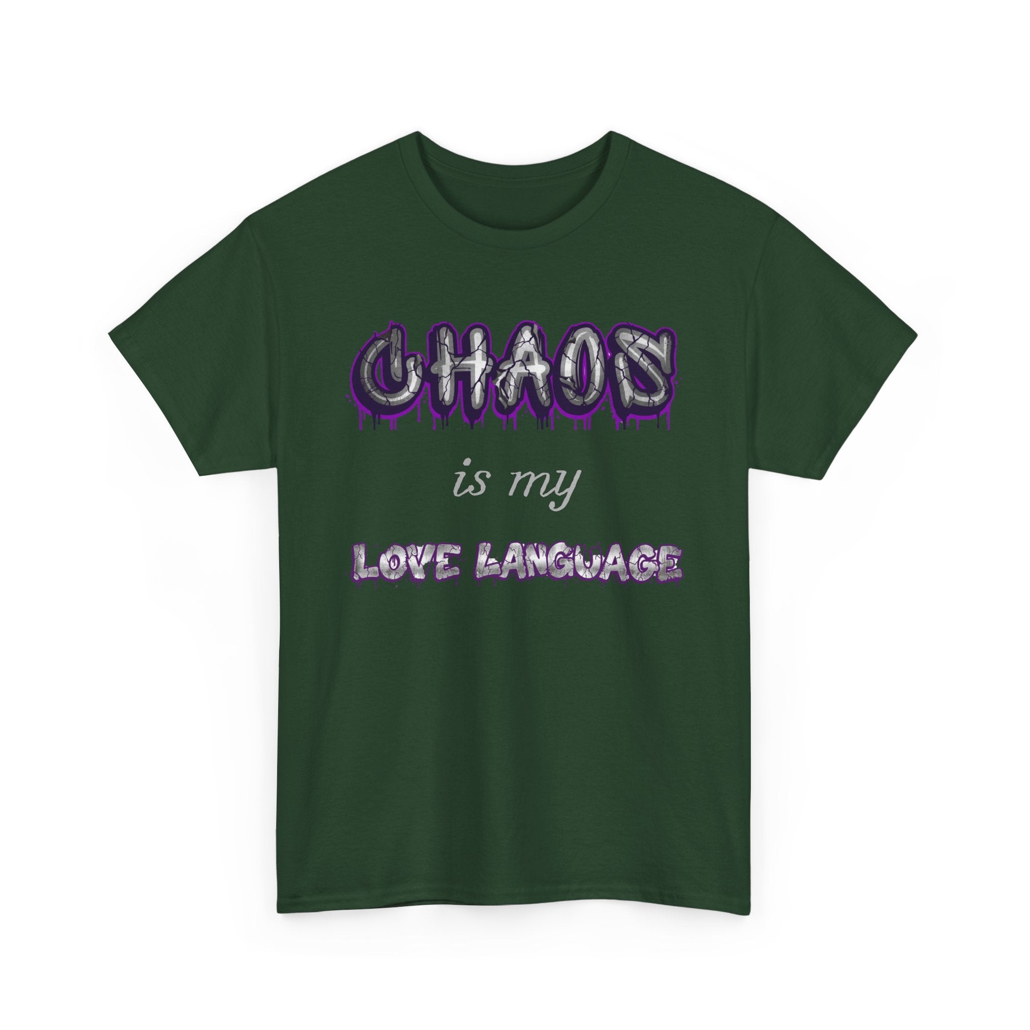 Chaos Is My Love Language — Graffiti Graphic Tee | 100% Cotton