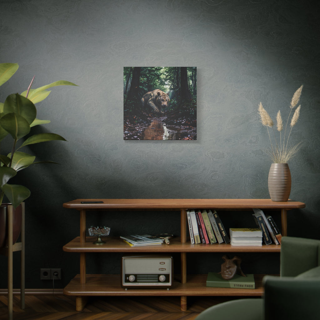 Jungle Tiger Matte Canvas Art – Stretched 1.25" Wall Decor