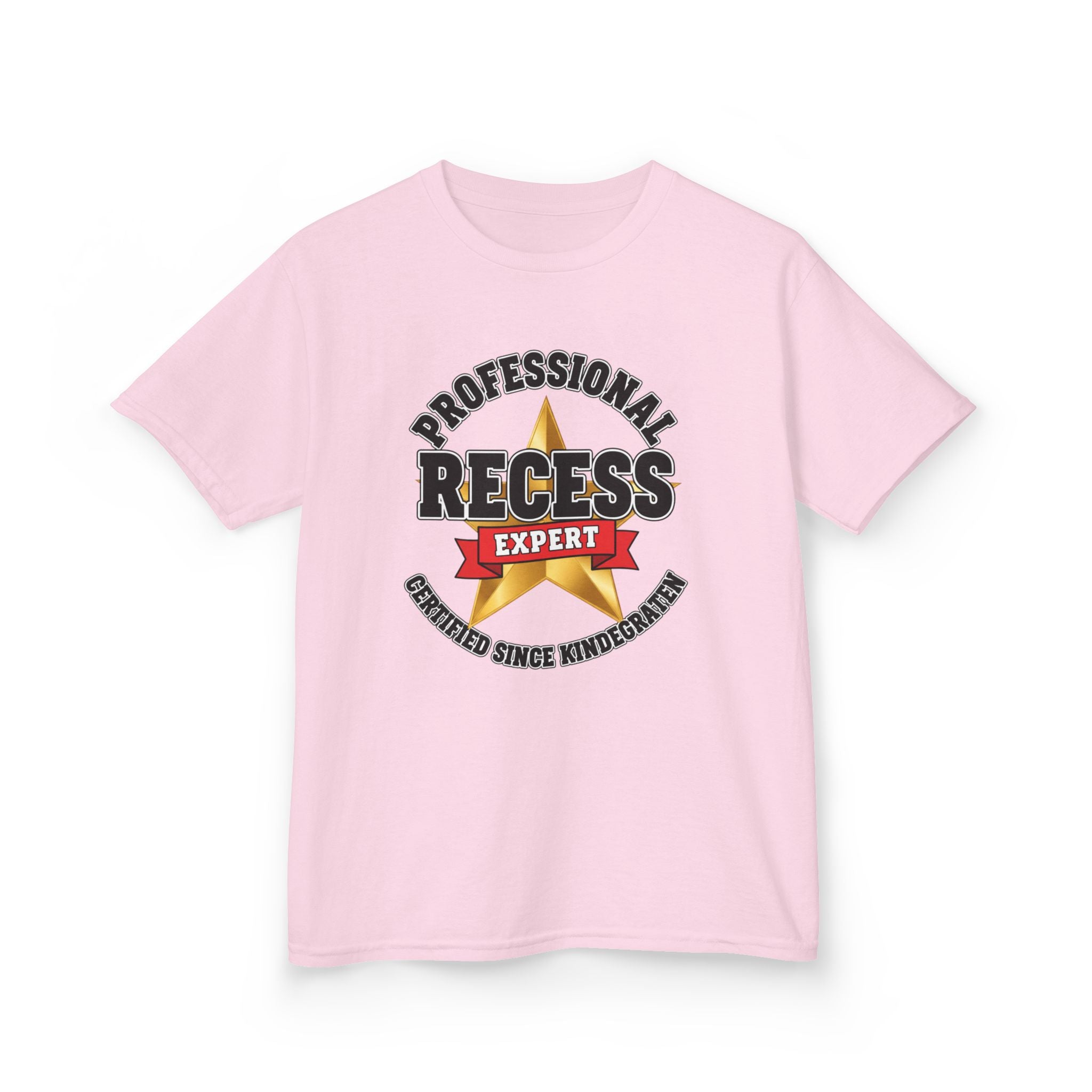 Professional Recess Expert — Certified Since Kindergarten Kids Graphic Tee | 100% Cotton