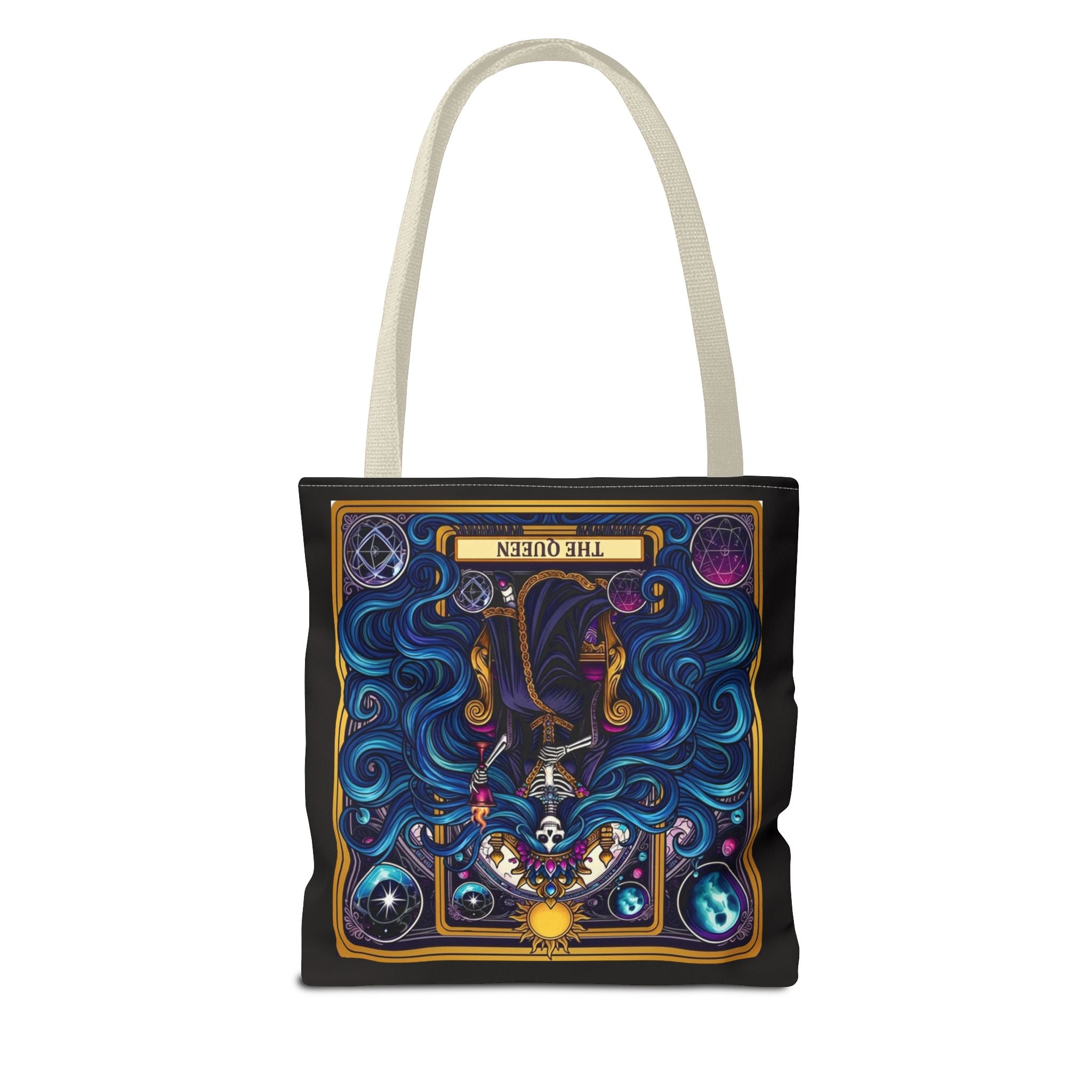 Tarot "The Queen" Tote Bag — Mystic Oracle Tarot Card Design