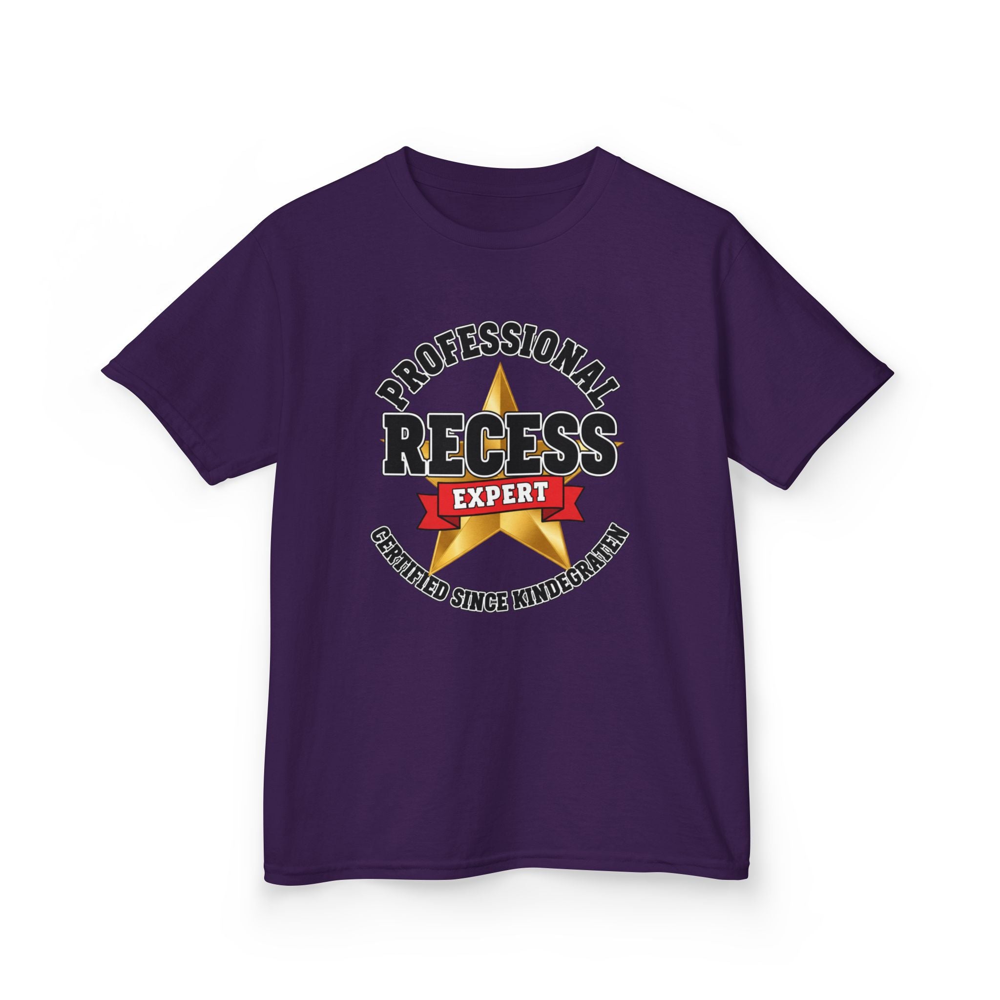 Professional Recess Expert — Certified Since Kindergarten Kids Graphic Tee | 100% Cotton