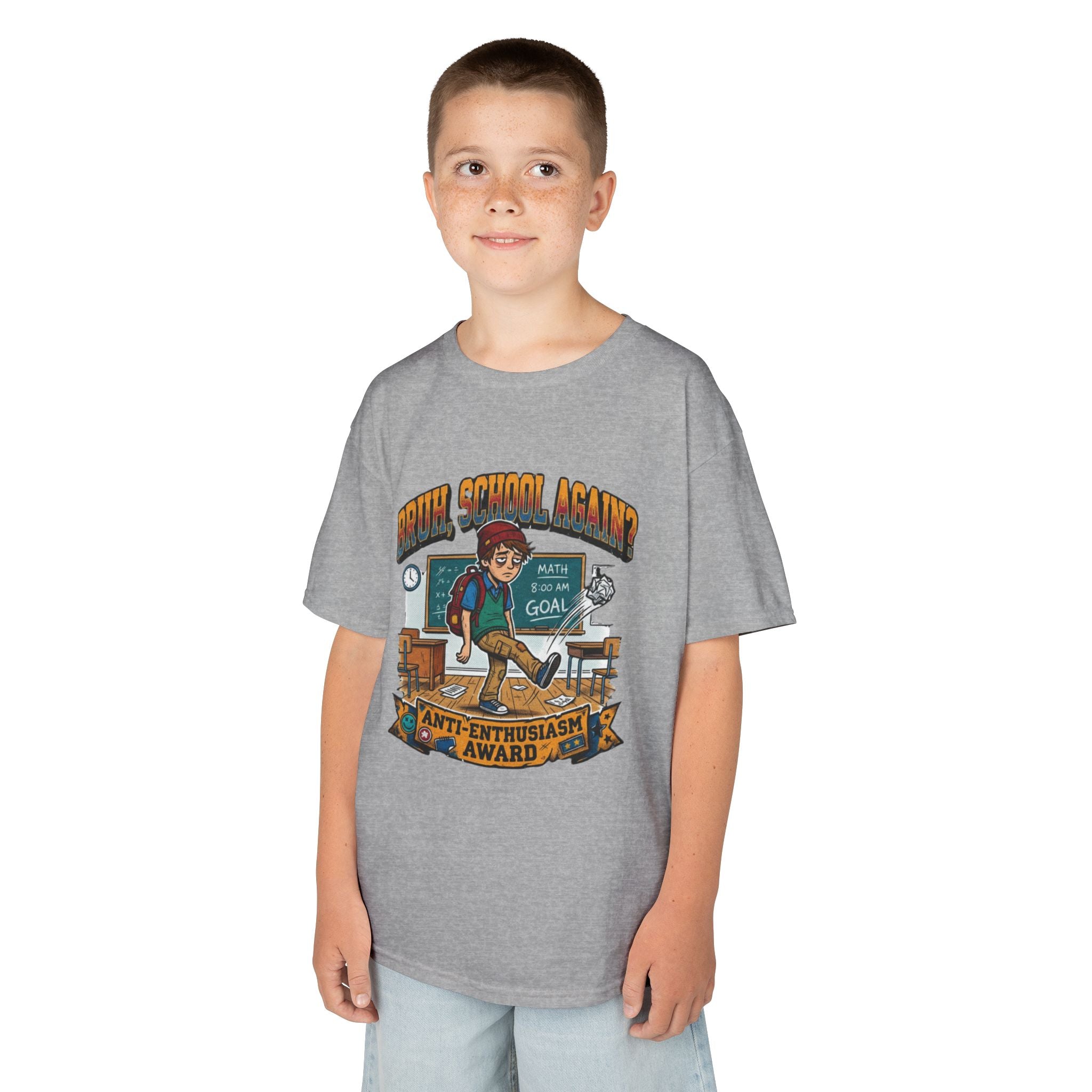 Kids Back to School 'Anti-Enthusiastic' T-Shirt — Sarcastic School Tee