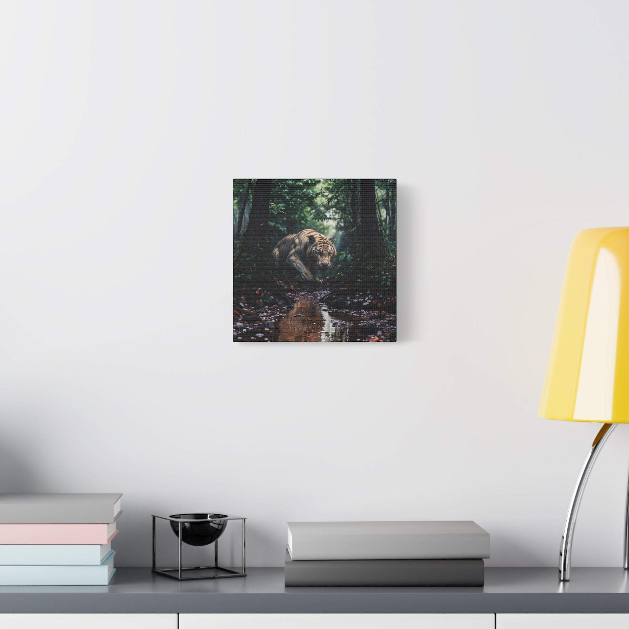 Jungle Tiger Matte Canvas Art – Stretched 1.25" Wall Decor