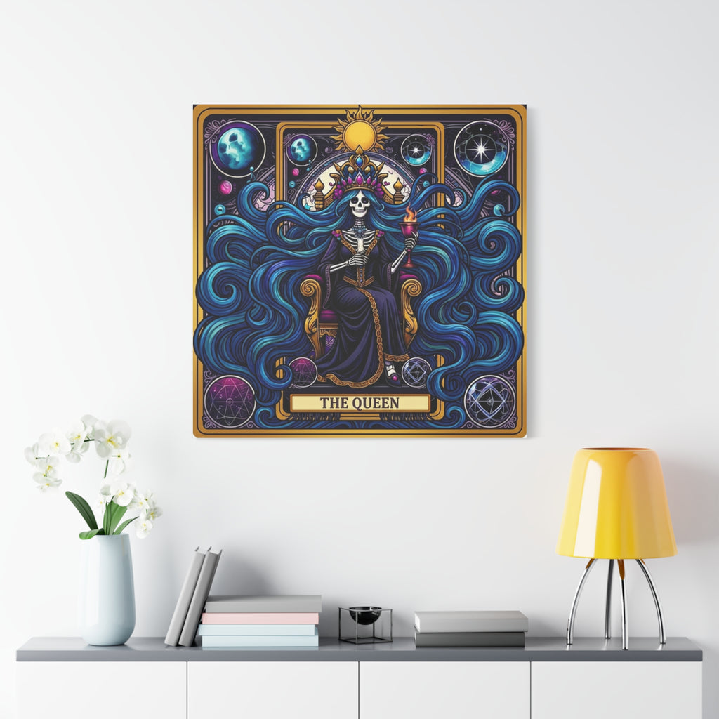 Tarot Queen Matte Canvas Print