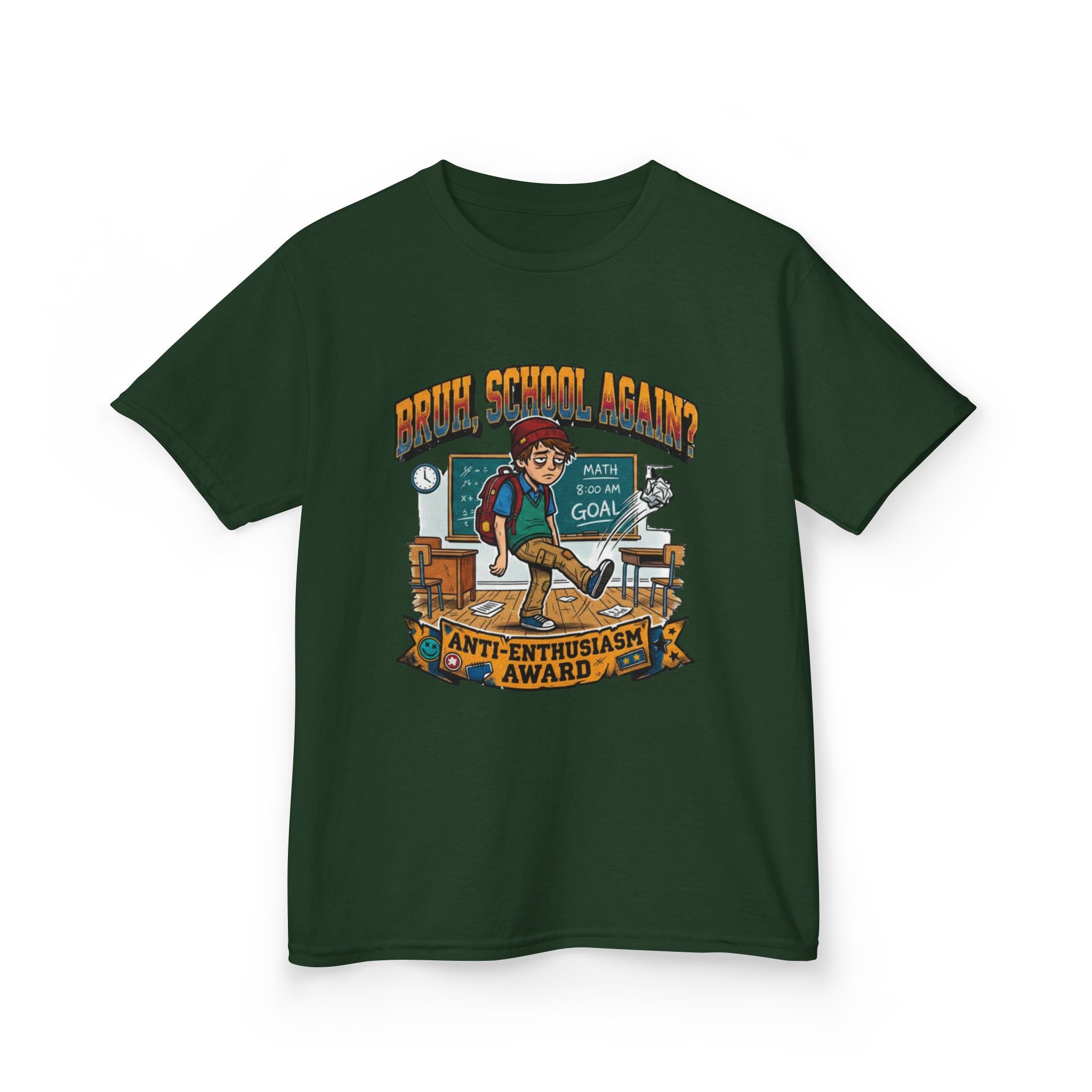 Kids Back to School 'Anti-Enthusiastic' T-Shirt — Sarcastic School Tee