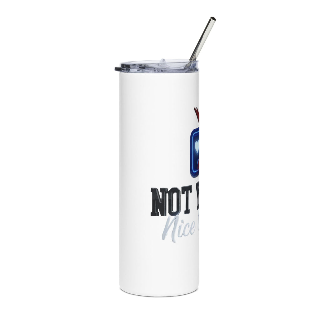 Dark Humor Thumbs Down Tumbler 20oz, Stainless Steel Travel Mug | Anti-Humor Design