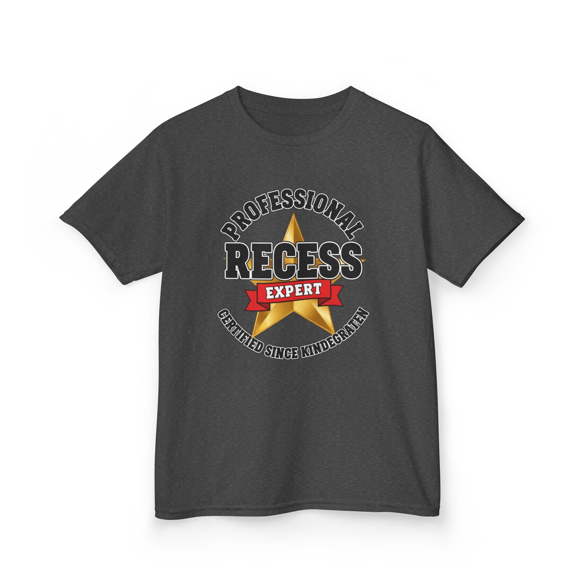 Professional Recess Expert — Certified Since Kindergarten Kids Graphic Tee | 100% Cotton