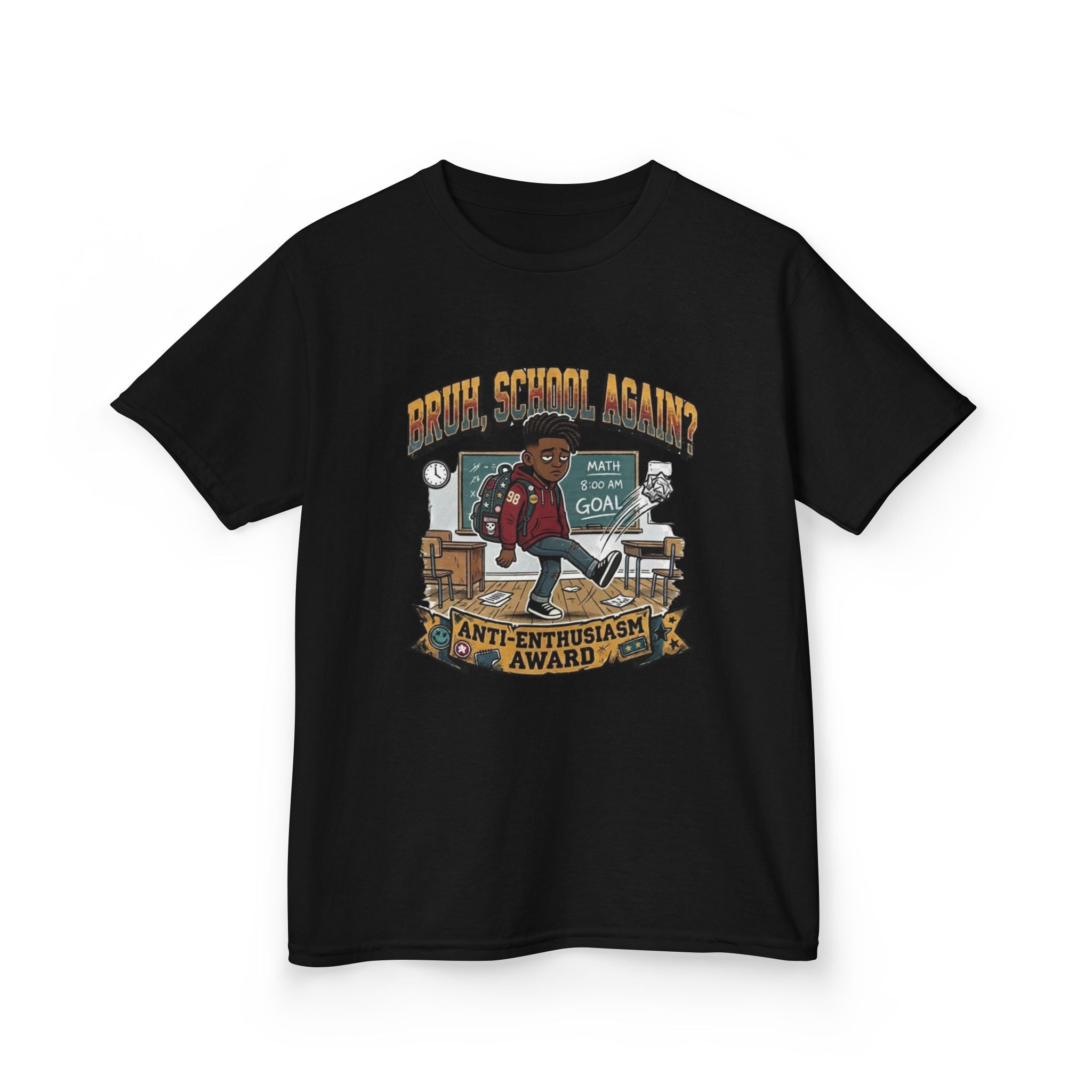 Kids Back to School 'Anti-Enthusiastic' T-Shirt — Sarcastic School Tee