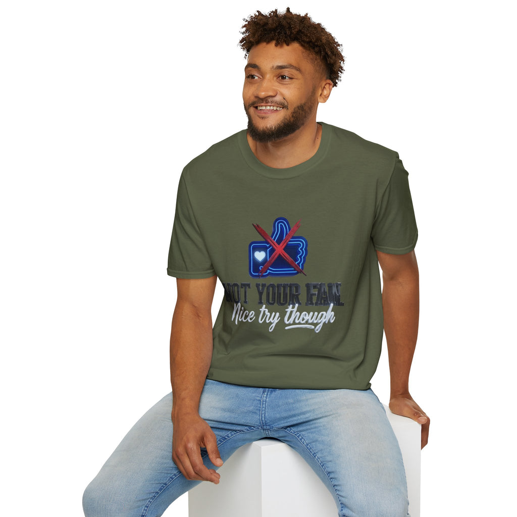 Not Your Fan T-Shirt | Anti-Social Thumbs Down Graphic Tee