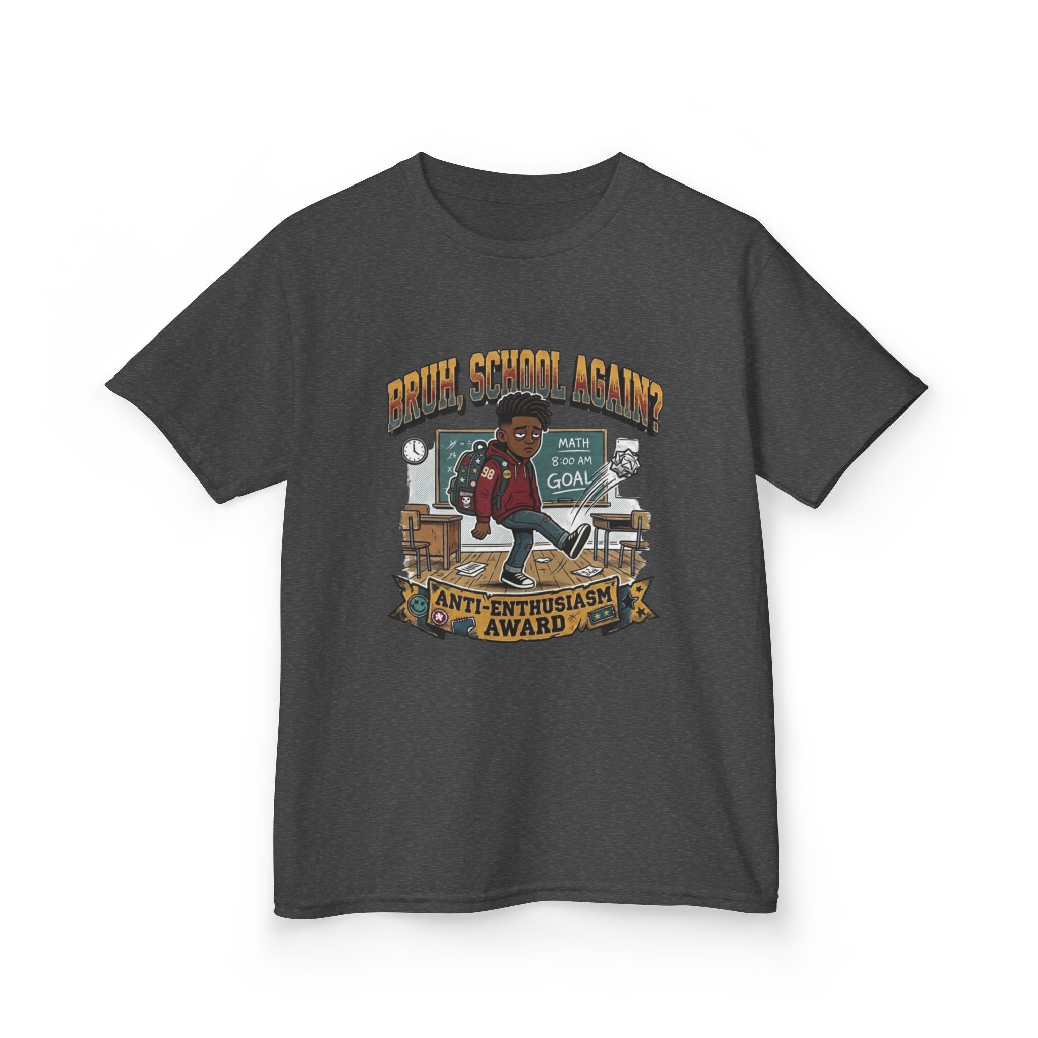 Kids Back to School 'Anti-Enthusiastic' T-Shirt — Sarcastic School Tee