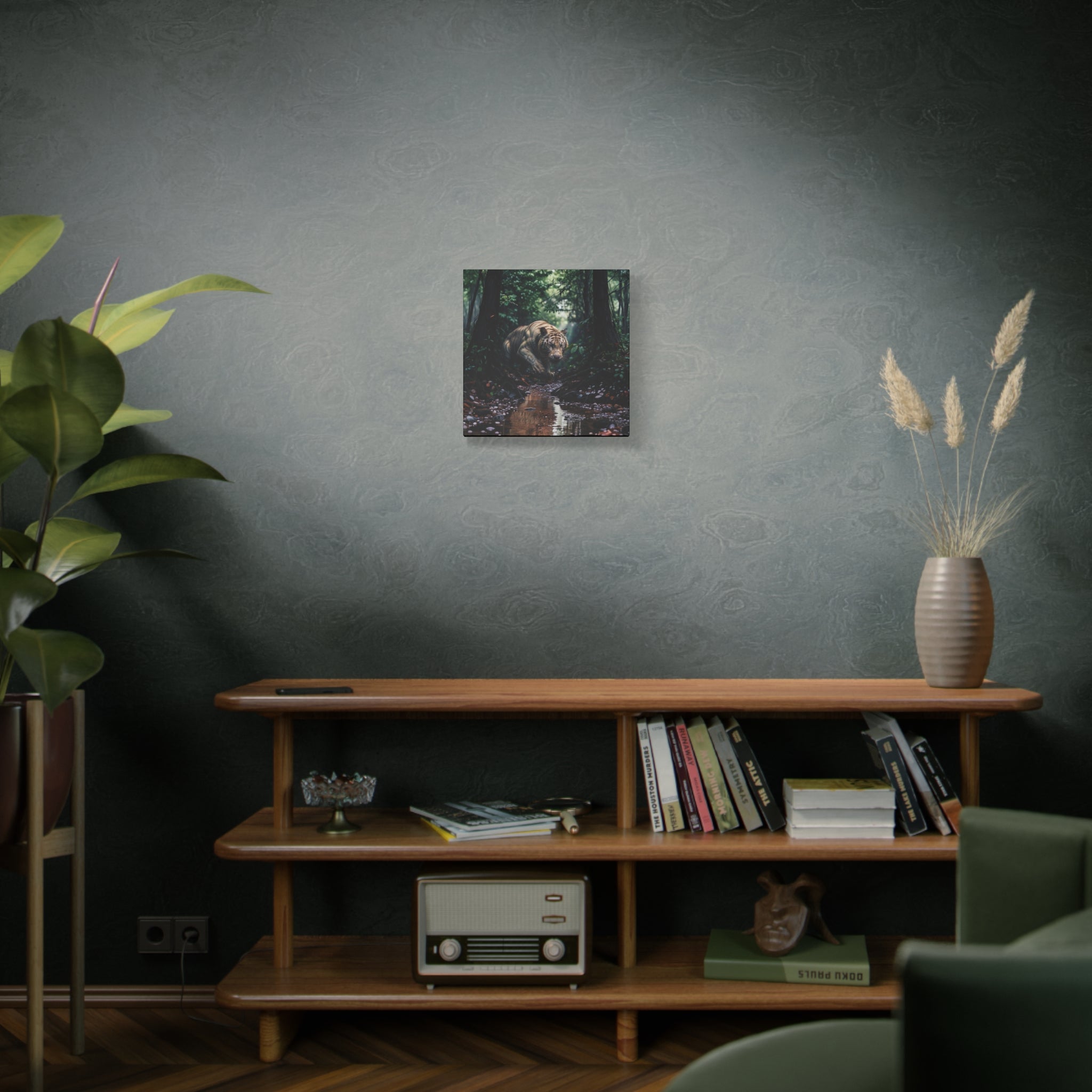 Jungle Tiger Matte Canvas Art – Stretched 1.25" Wall Decor