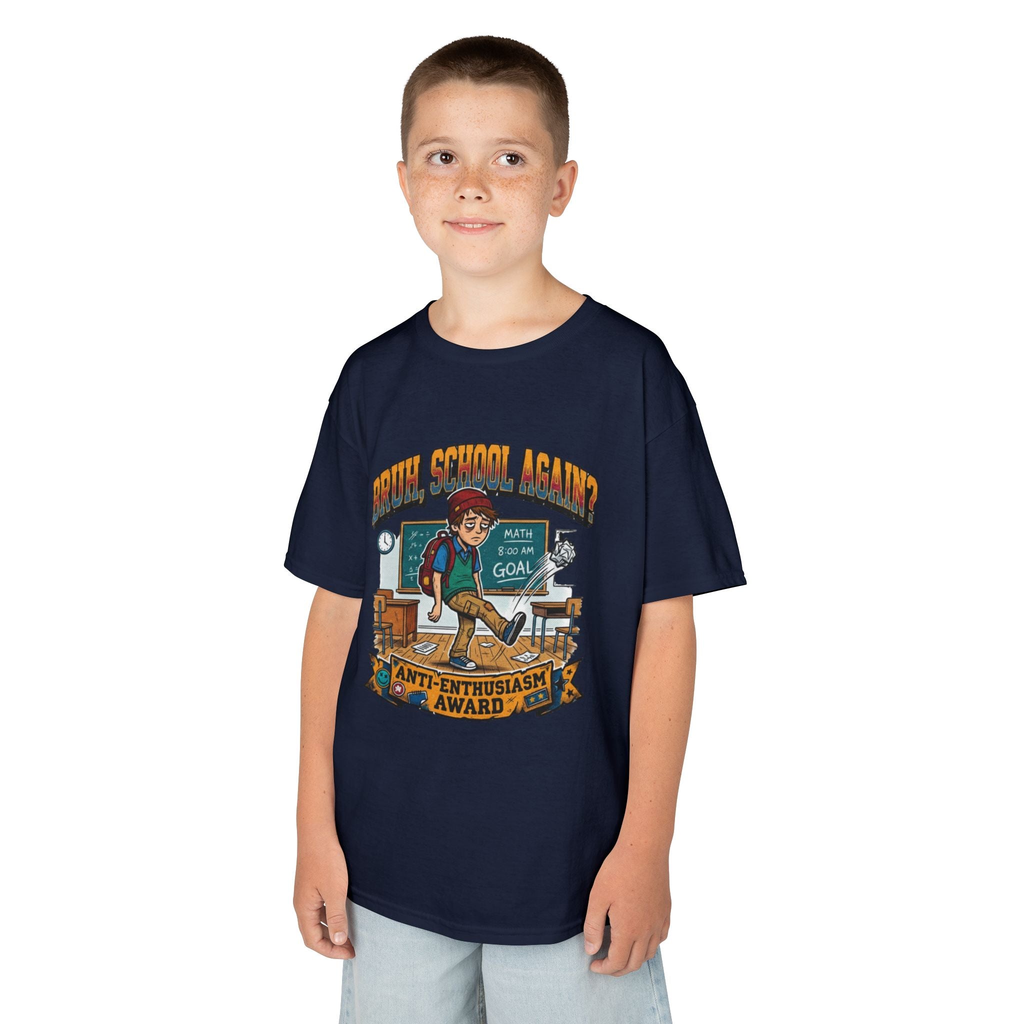 Kids Back to School 'Anti-Enthusiastic' T-Shirt — Sarcastic School Tee