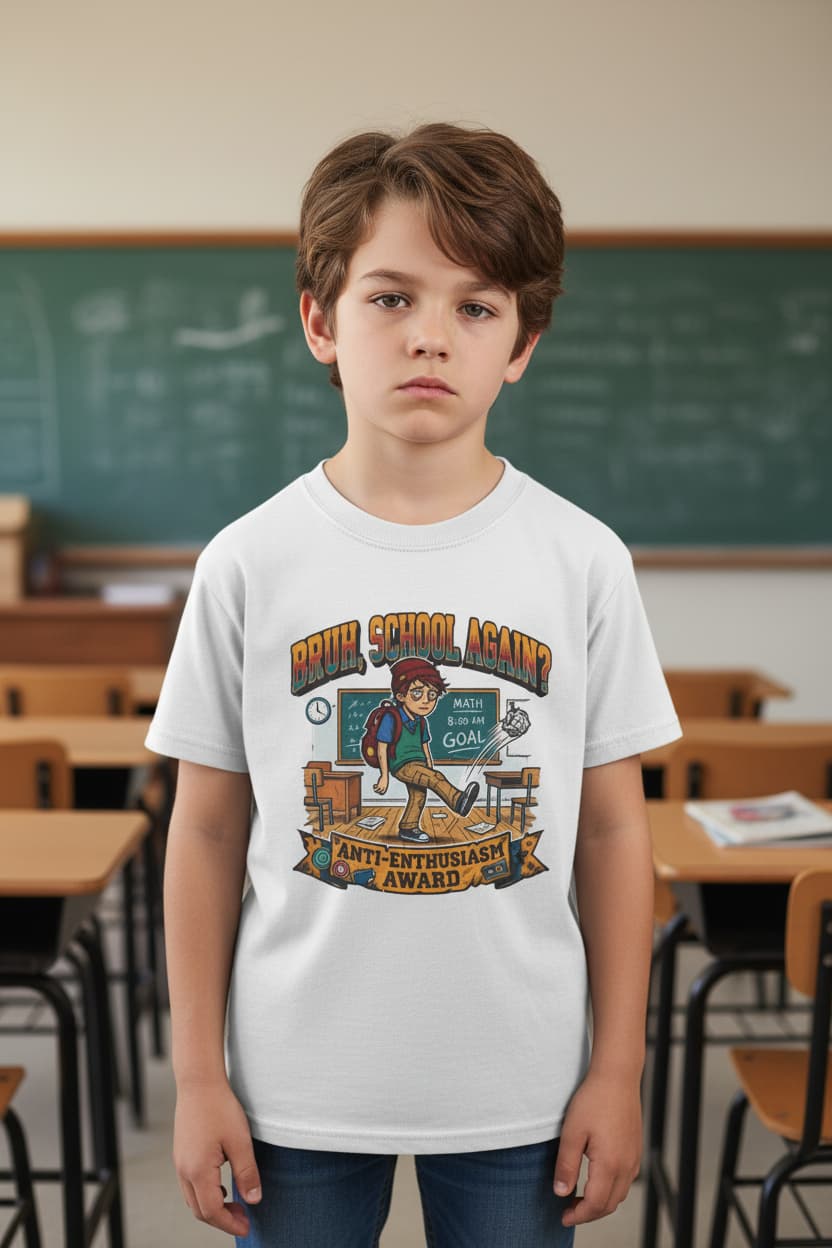 Nope. Not Ready. Let's Go. — Kids Graphic Tee Character 2