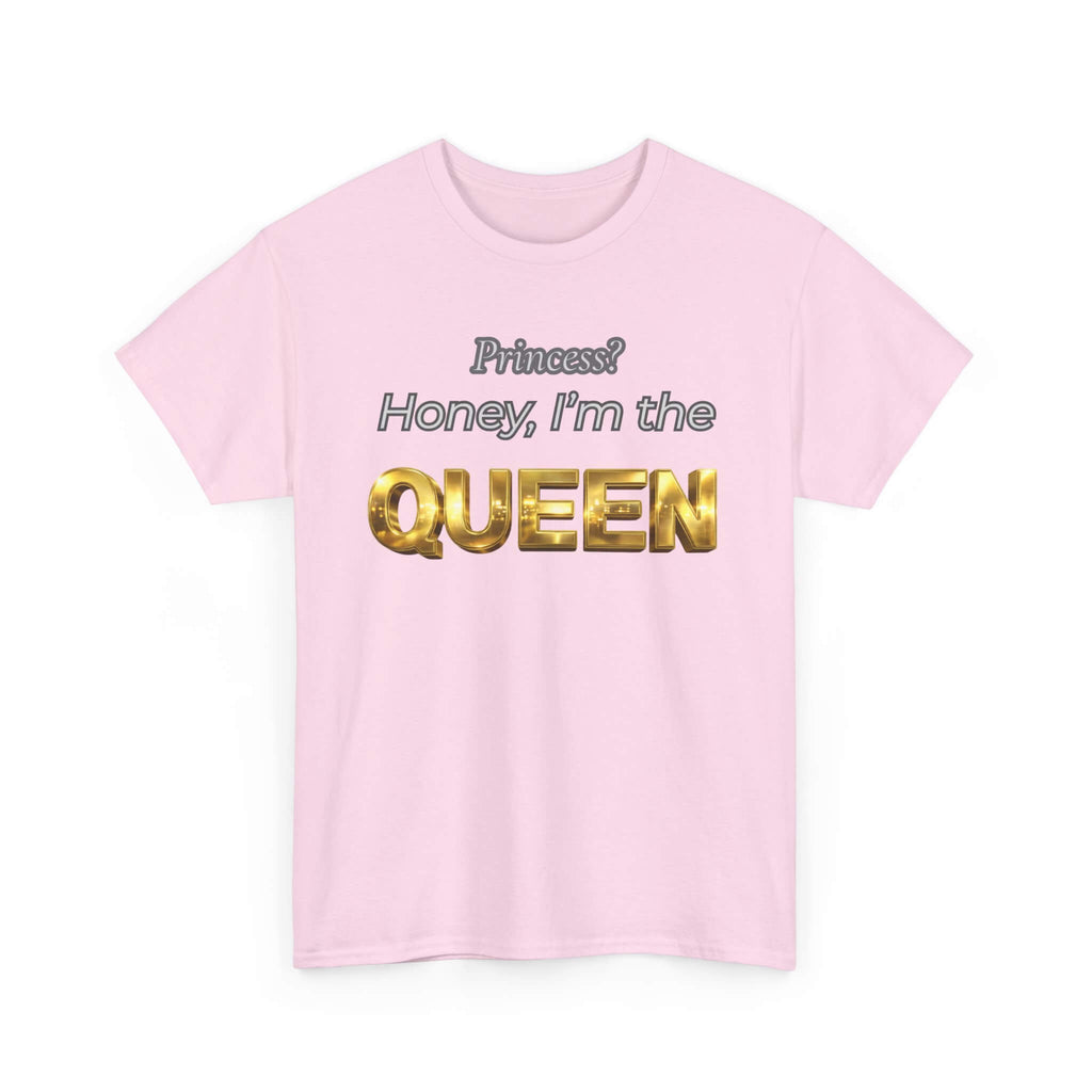 Princess Honey, I'm the Queen — Gold 3D Crown Graphic Tee | 100% Cotton, S–5XL