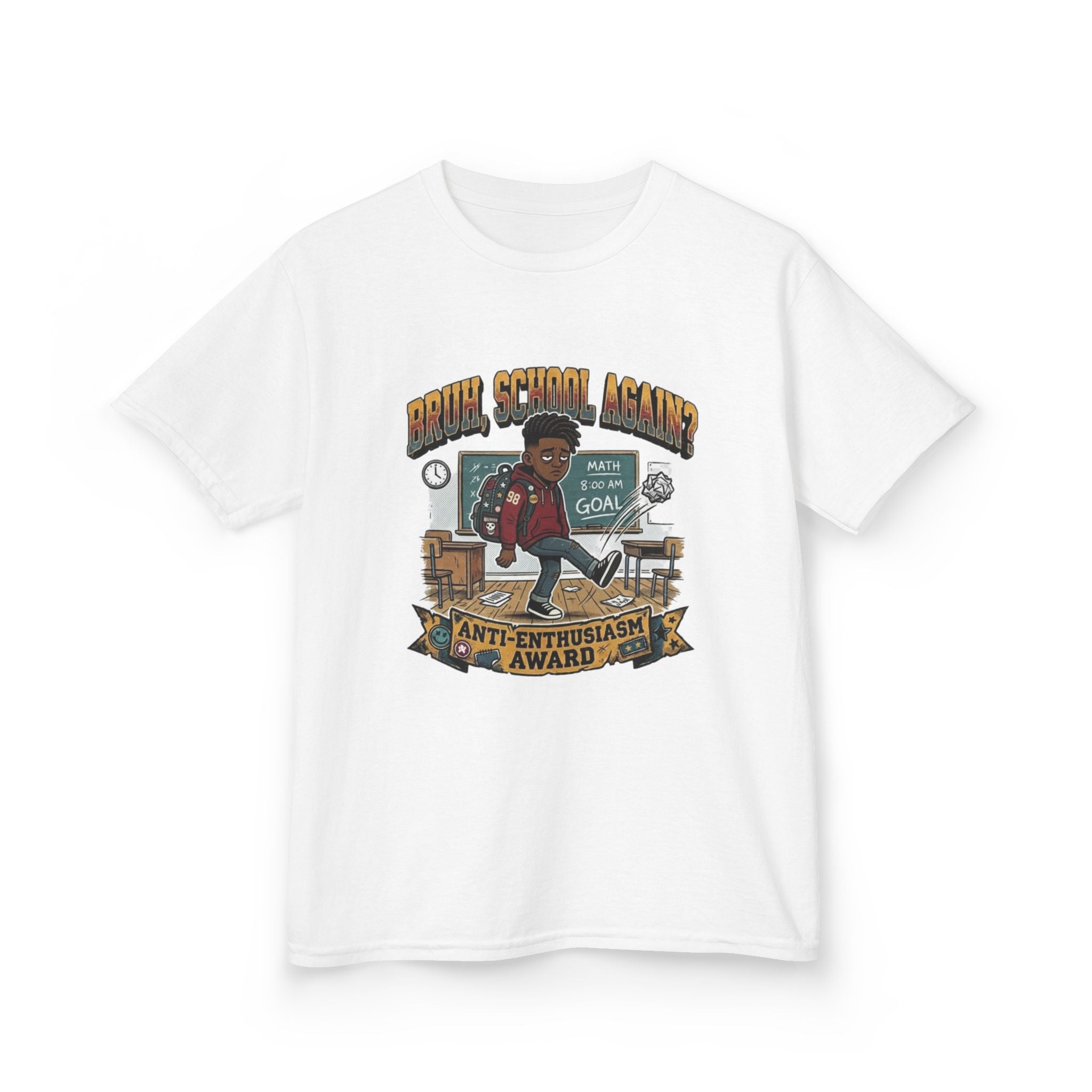 Kids Back to School 'Anti-Enthusiastic' T-Shirt — Sarcastic School Tee
