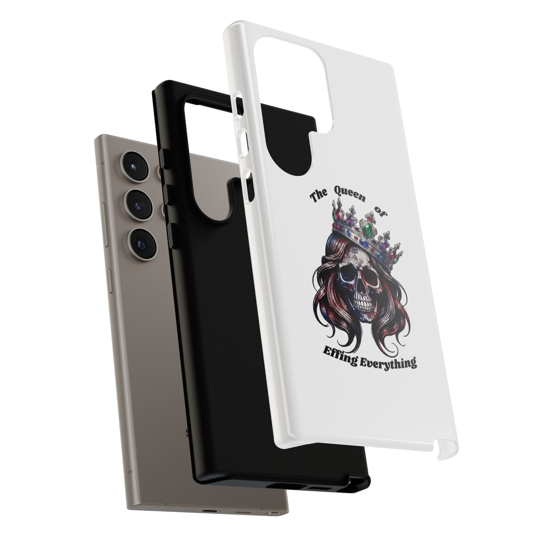 Skull Crown Phone Case — "The Queen of Effing Everything" Protective iPhone Cover