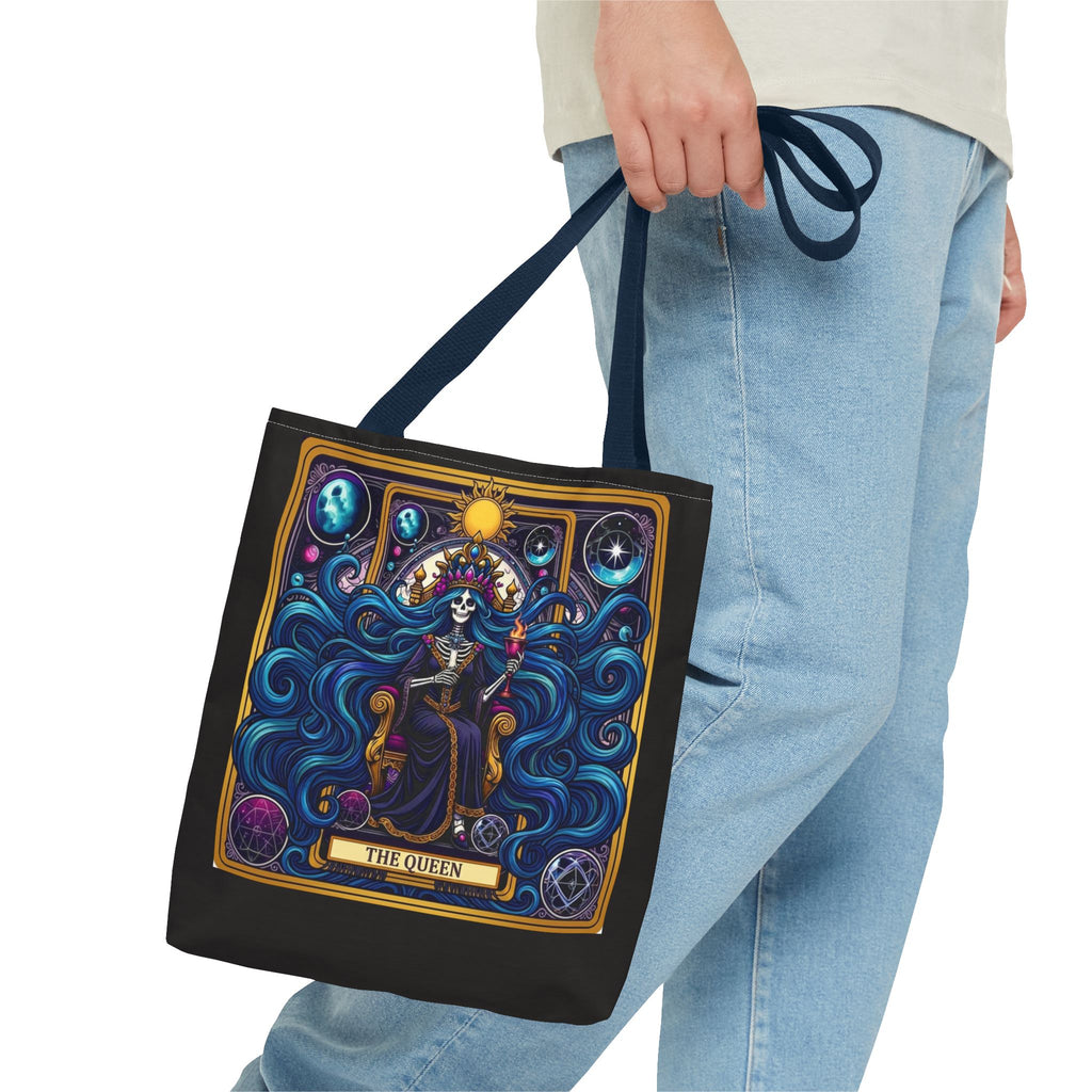 Tarot "The Queen" Tote Bag — Mystic Oracle Tarot Card Design