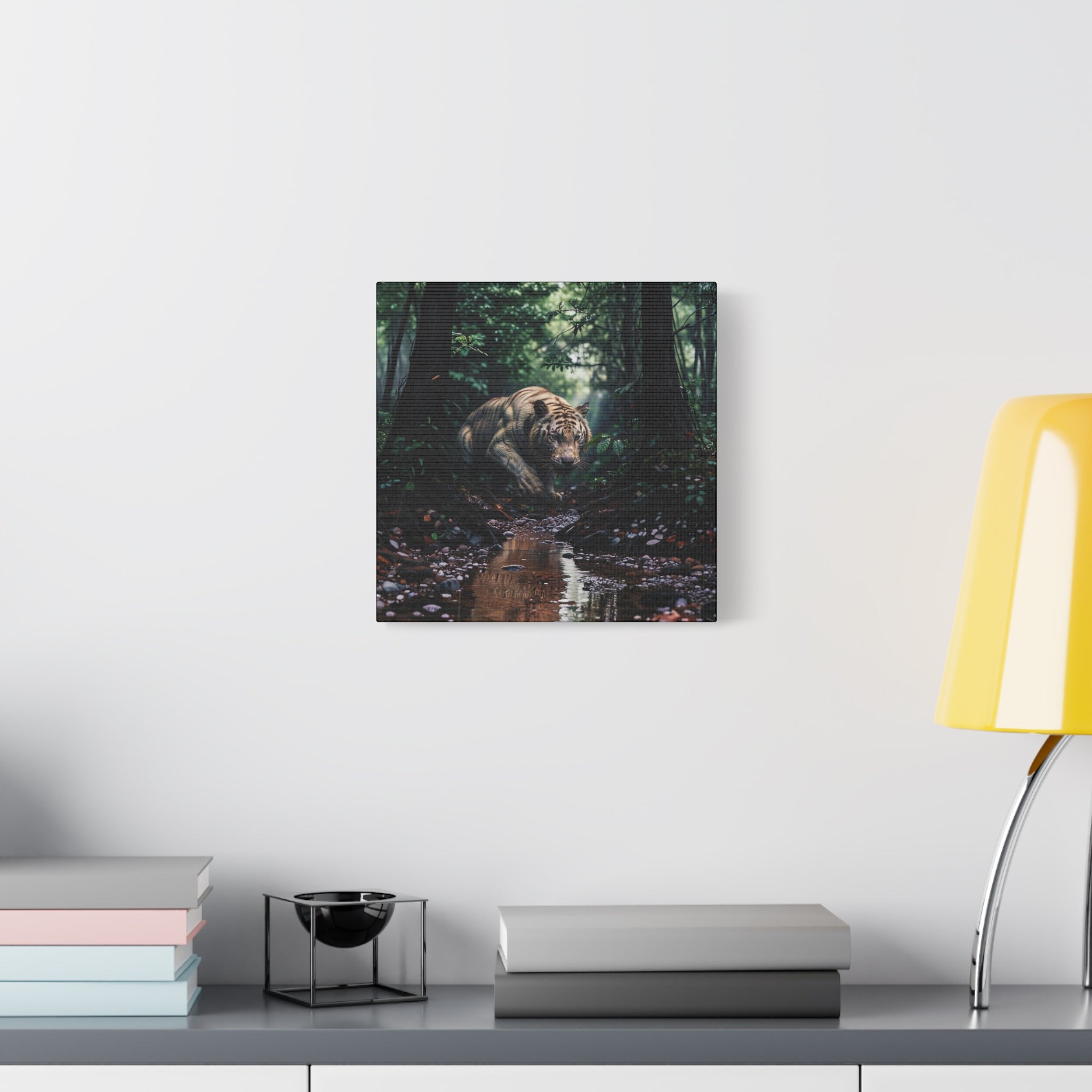 Jungle Tiger Matte Canvas Art – Stretched 1.25" Wall Decor