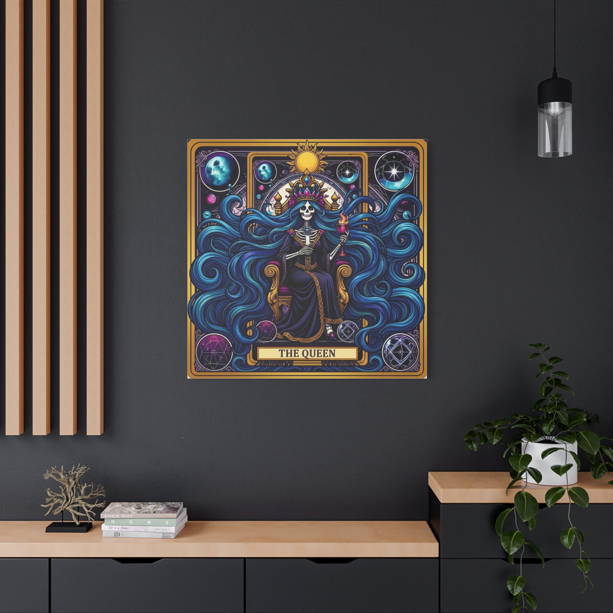 Tarot Queen Matte Canvas Print