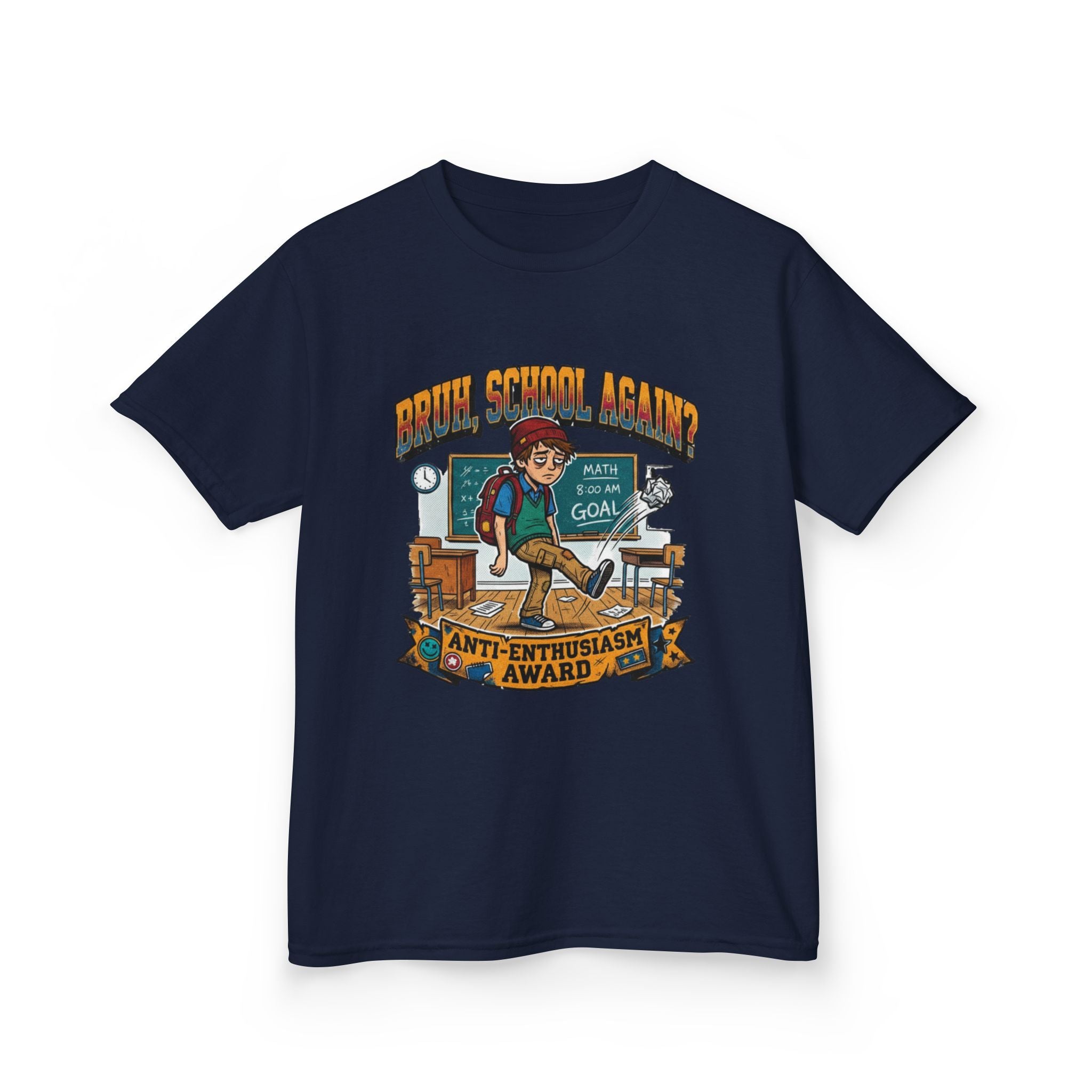 Kids Back to School 'Anti-Enthusiastic' T-Shirt — Sarcastic School Tee