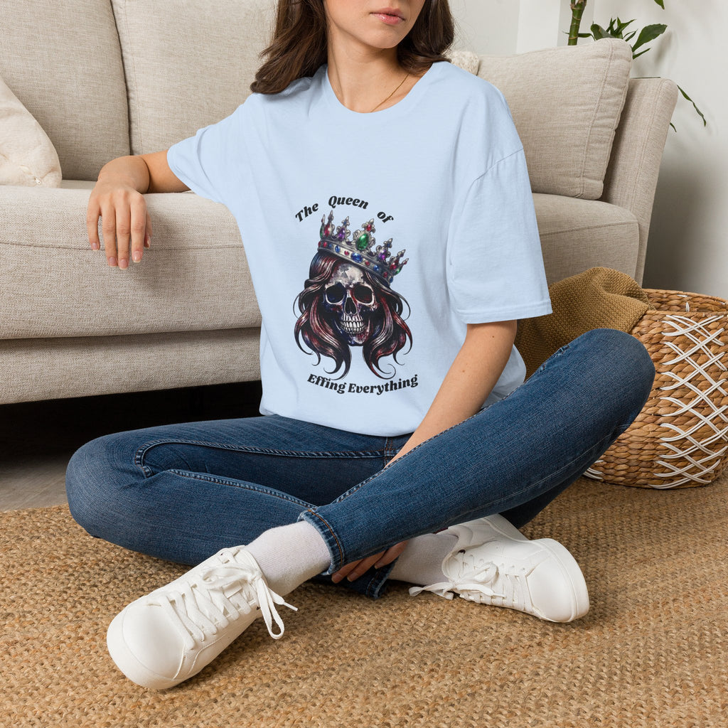 Graphic Tee — “The Queen of Effing Everything” Skull Crown Shirt