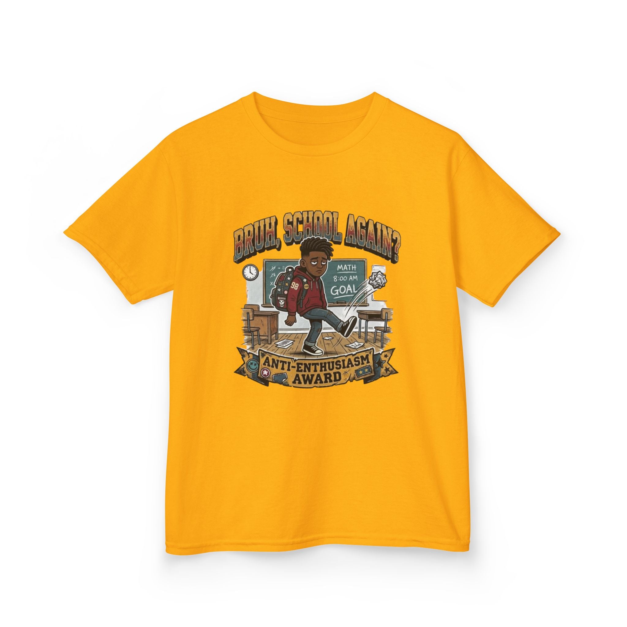 Kids Back to School 'Anti-Enthusiastic' T-Shirt — Sarcastic School Tee