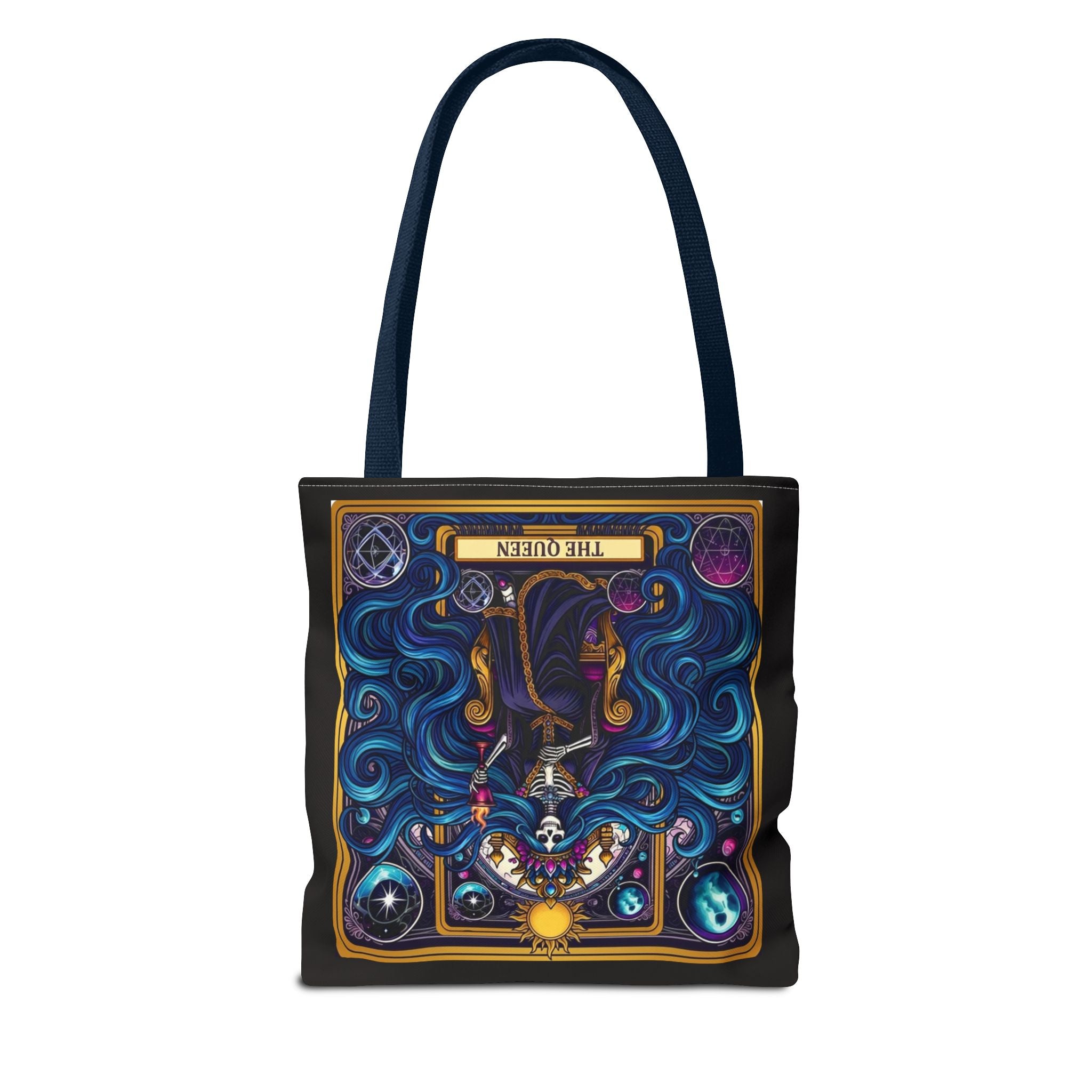 Tarot "The Queen" Tote Bag — Mystic Oracle Tarot Card Design