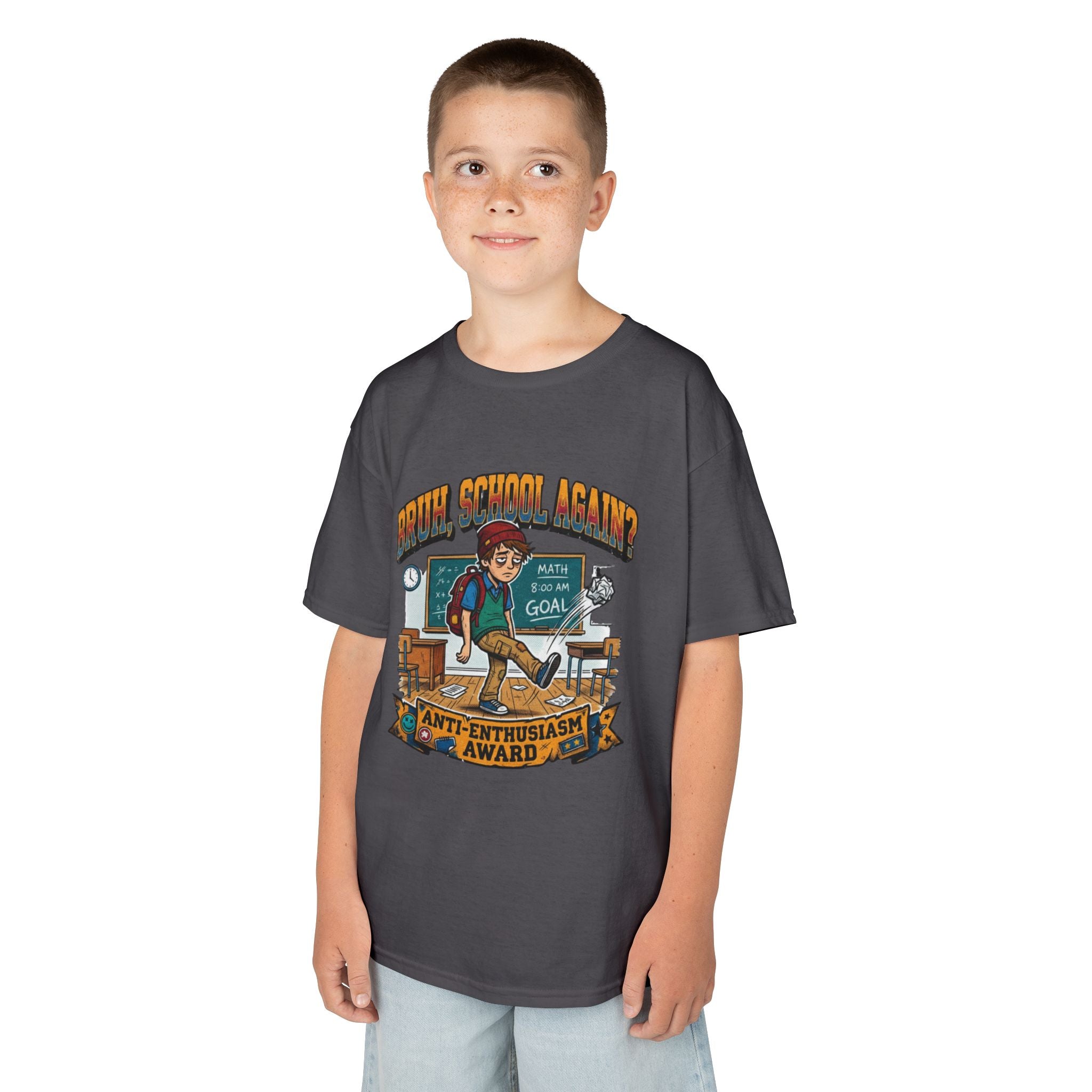Kids Back to School 'Anti-Enthusiastic' T-Shirt — Sarcastic School Tee