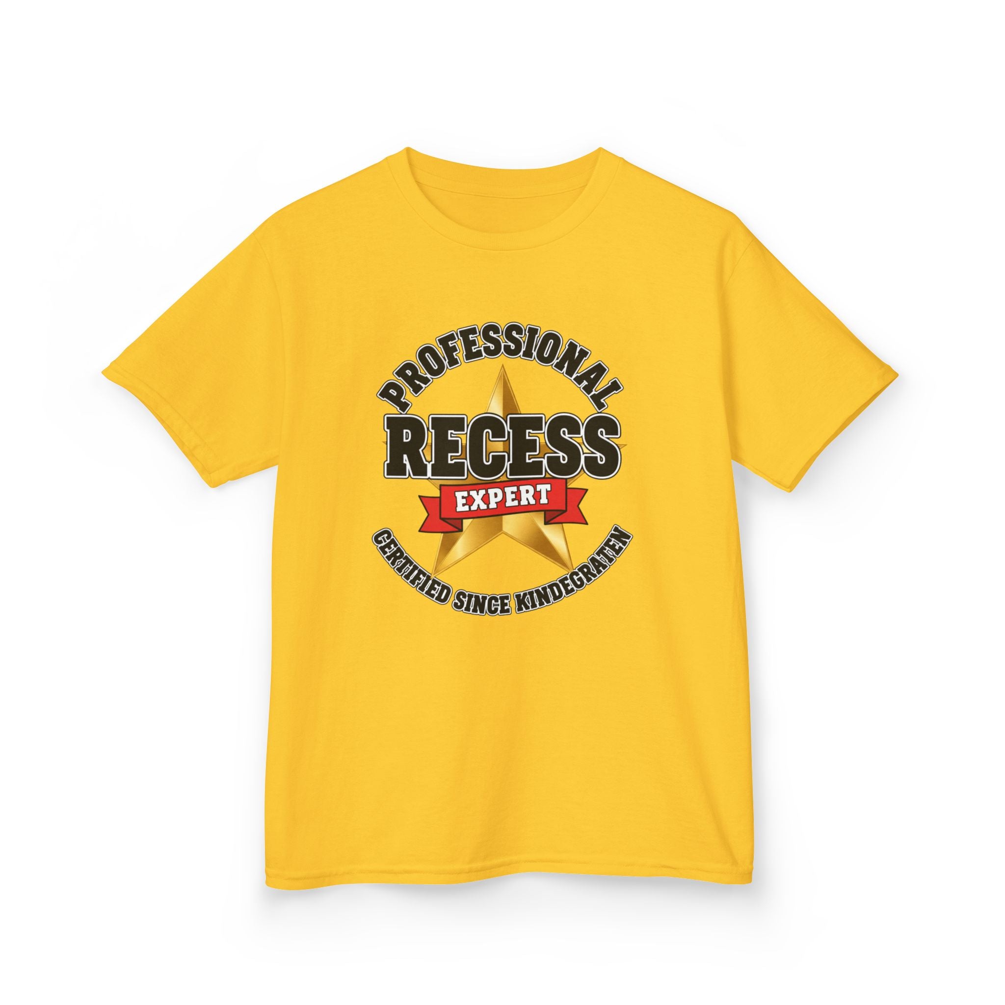 Professional Recess Expert — Certified Since Kindergarten Kids Graphic Tee | 100% Cotton