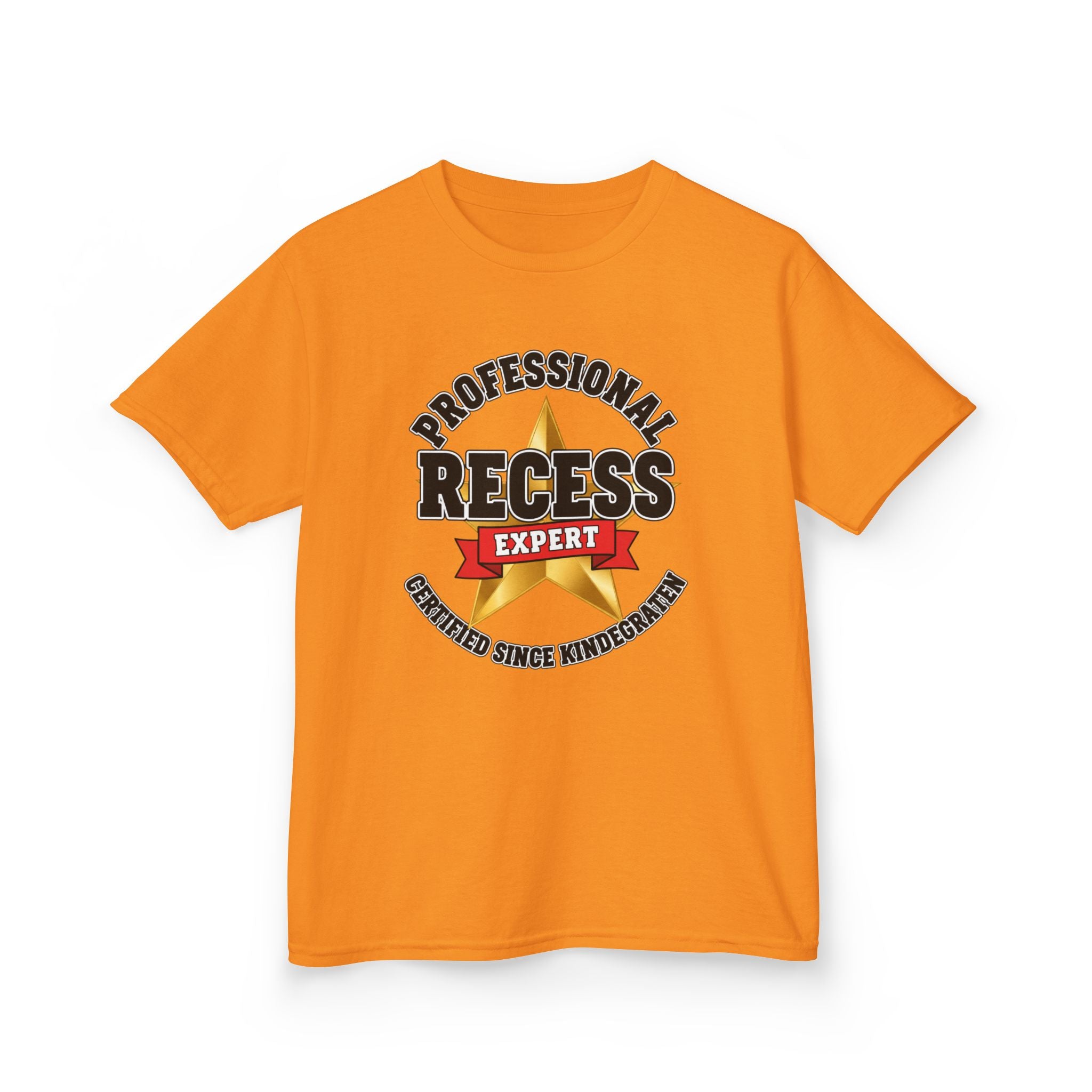 Professional Recess Expert — Certified Since Kindergarten Kids Graphic Tee | 100% Cotton