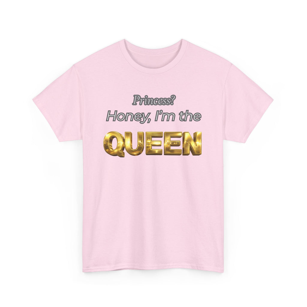 Princess Honey, I'm the Queen — Gold 3D Crown Graphic Tee | 100% Cotton, S–5XL