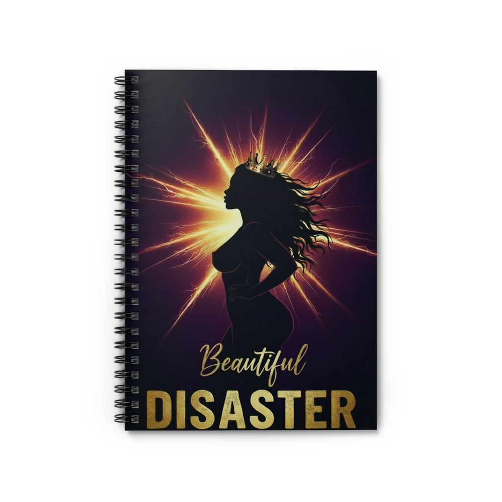 Beautiful Disaster Spiral Notebook — Bold Ruled Notebook