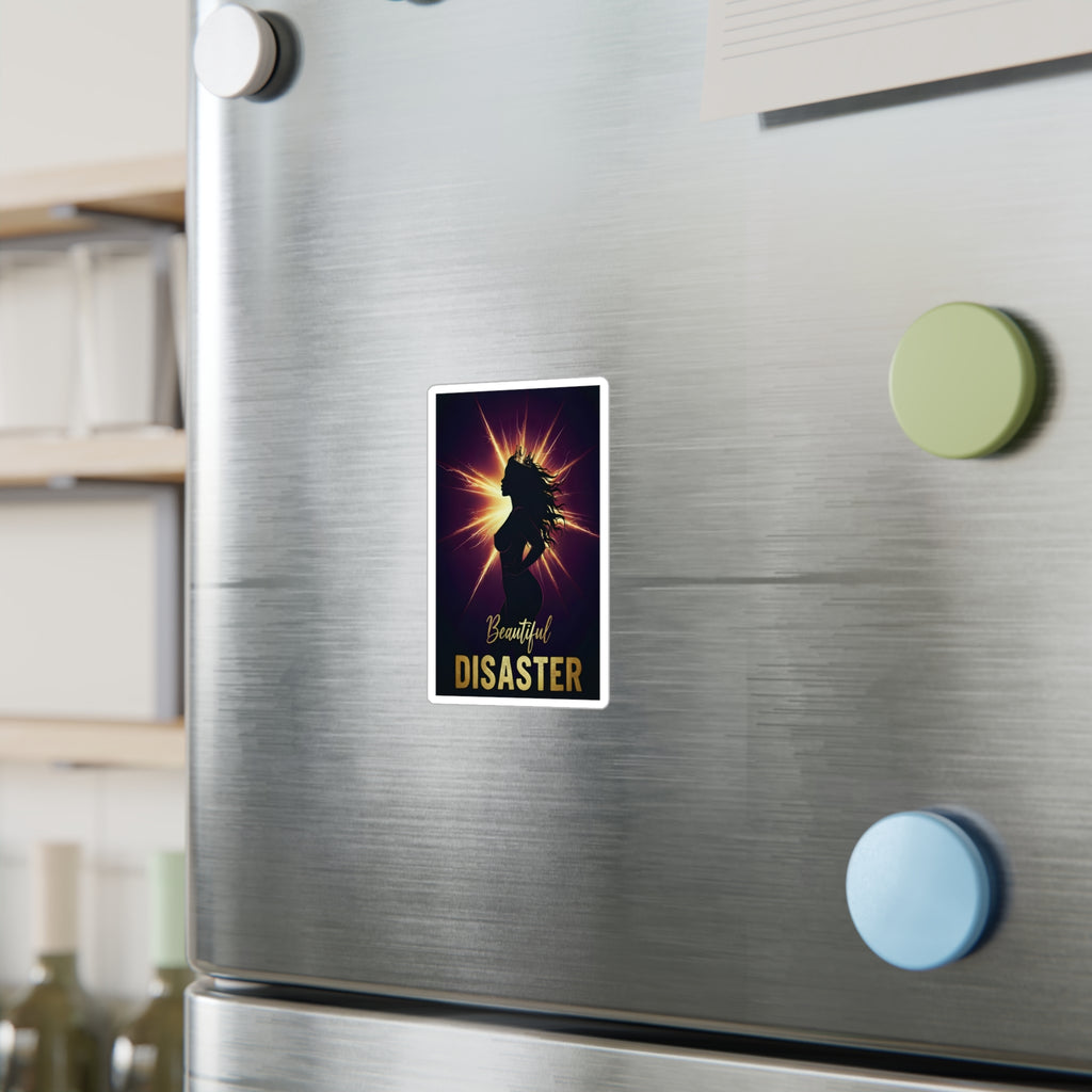 Beautiful Disaster — Kiss-Cut Vinyl Sticker | Satin Finish, 3 Sizes