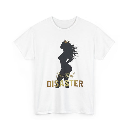 Beautiful Disaster — Crown Silhouette Graphic Tee, Light Colors | 100% Cotton