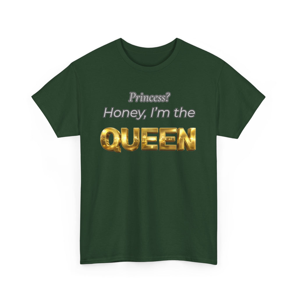 Princess Honey, I'm the Queen — Gold 3D Crown Graphic Tee | 100% Cotton, S–5XL