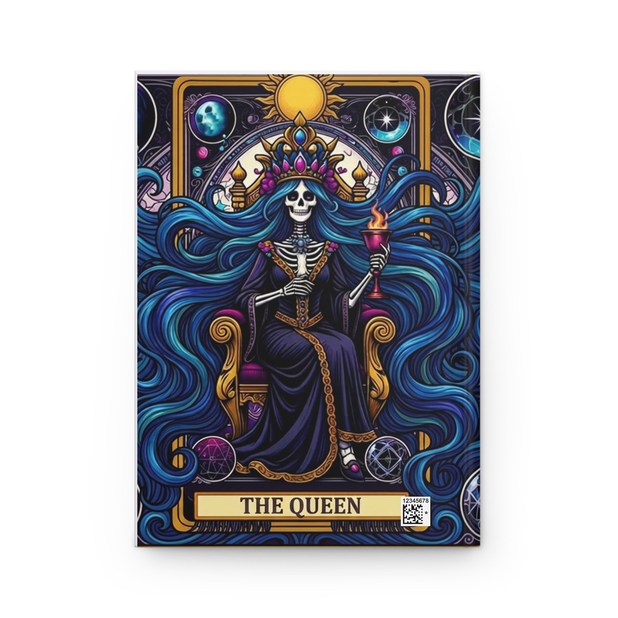 Tarot Queen Journal — Skeleton Queen Hardcover Notebook