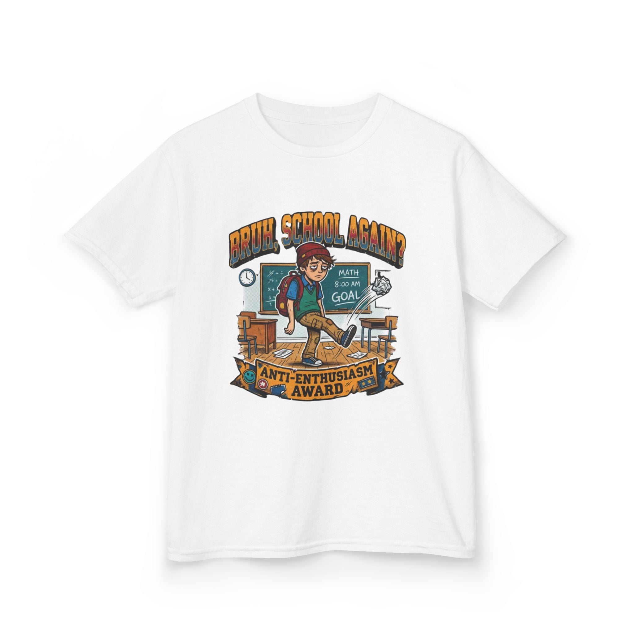 Kids Back to School 'Anti-Enthusiastic' T-Shirt — Sarcastic School Tee