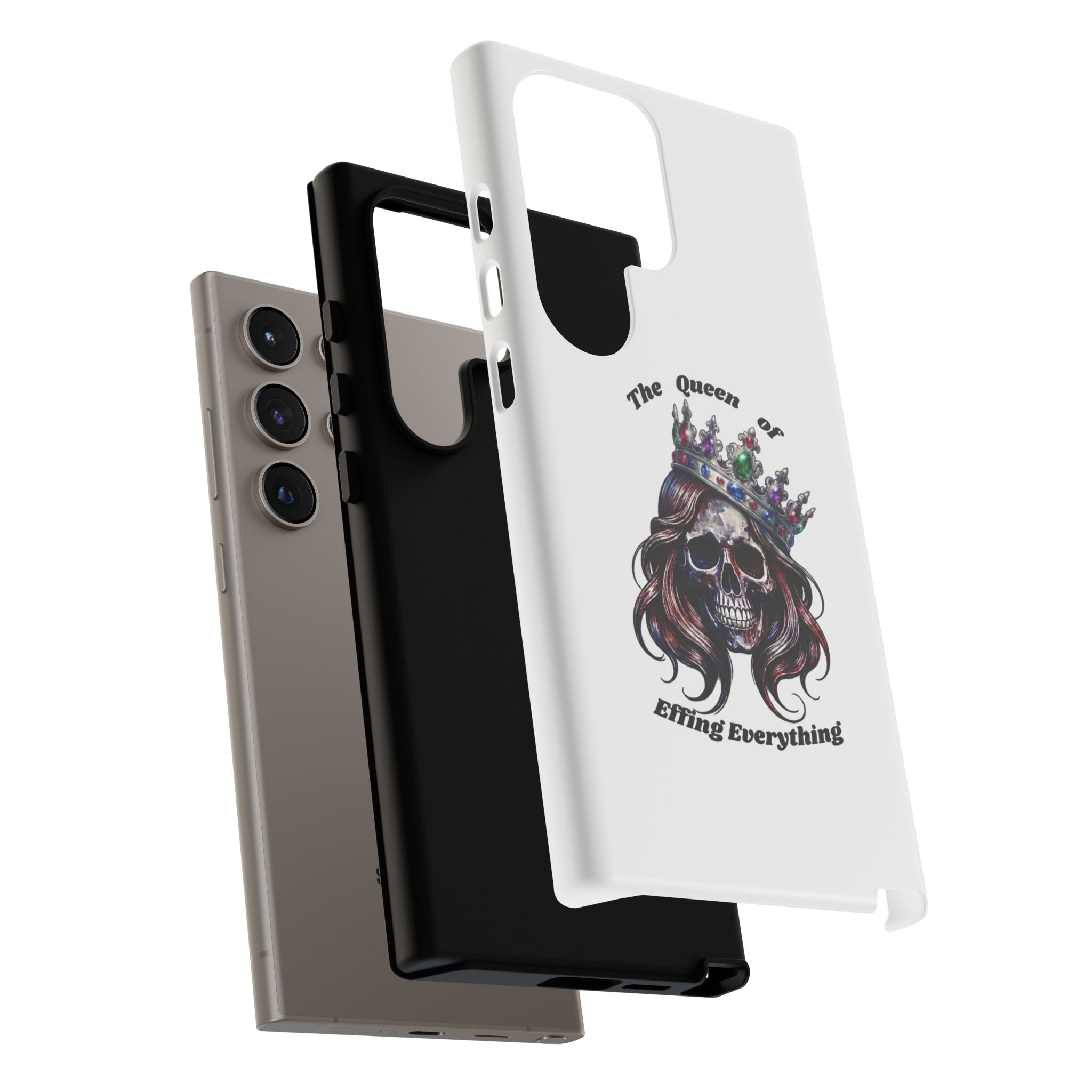 Skull Crown Phone Case — "The Queen of Effing Everything" Protective iPhone Cover
