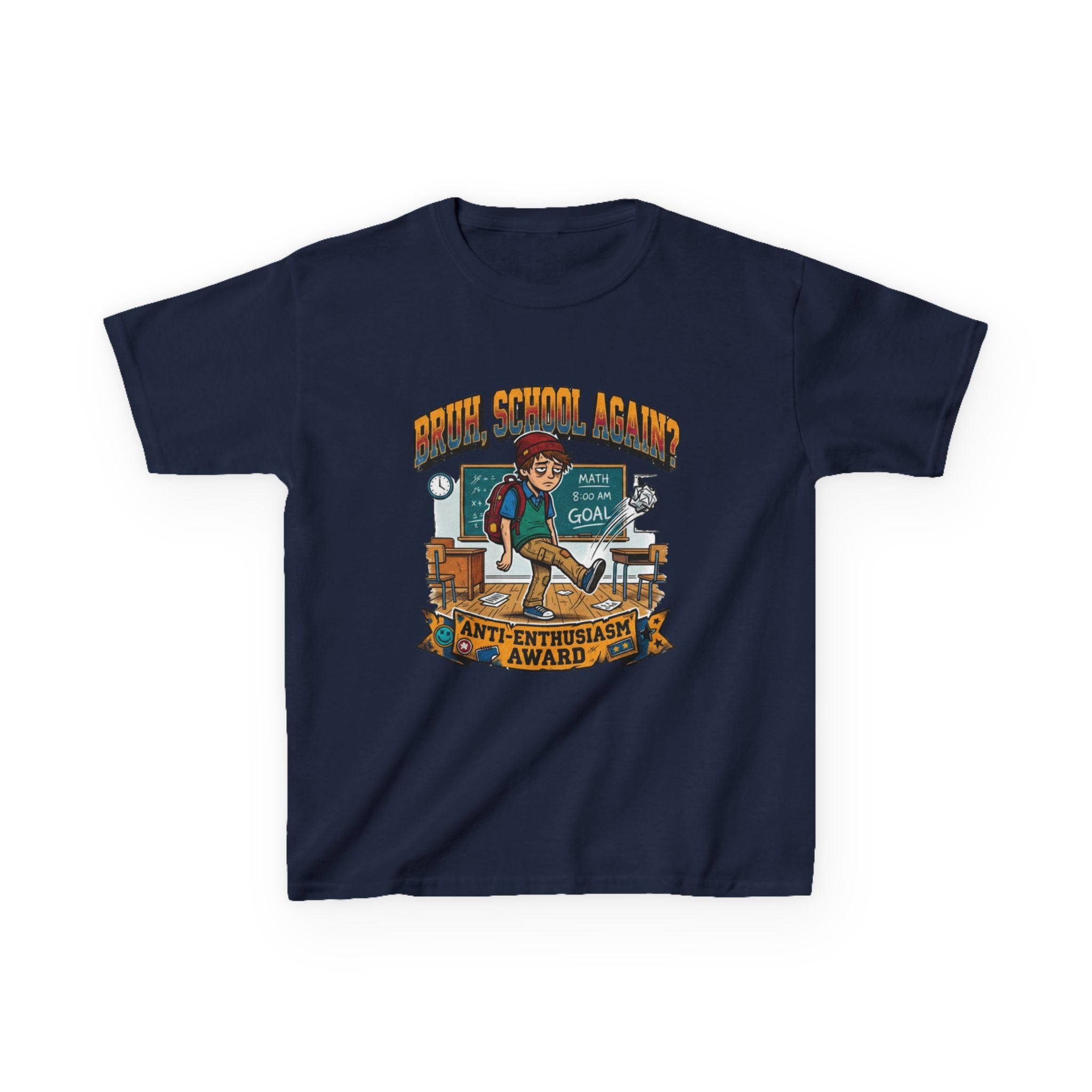Kids Back to School 'Anti-Enthusiastic' T-Shirt — Sarcastic School Tee