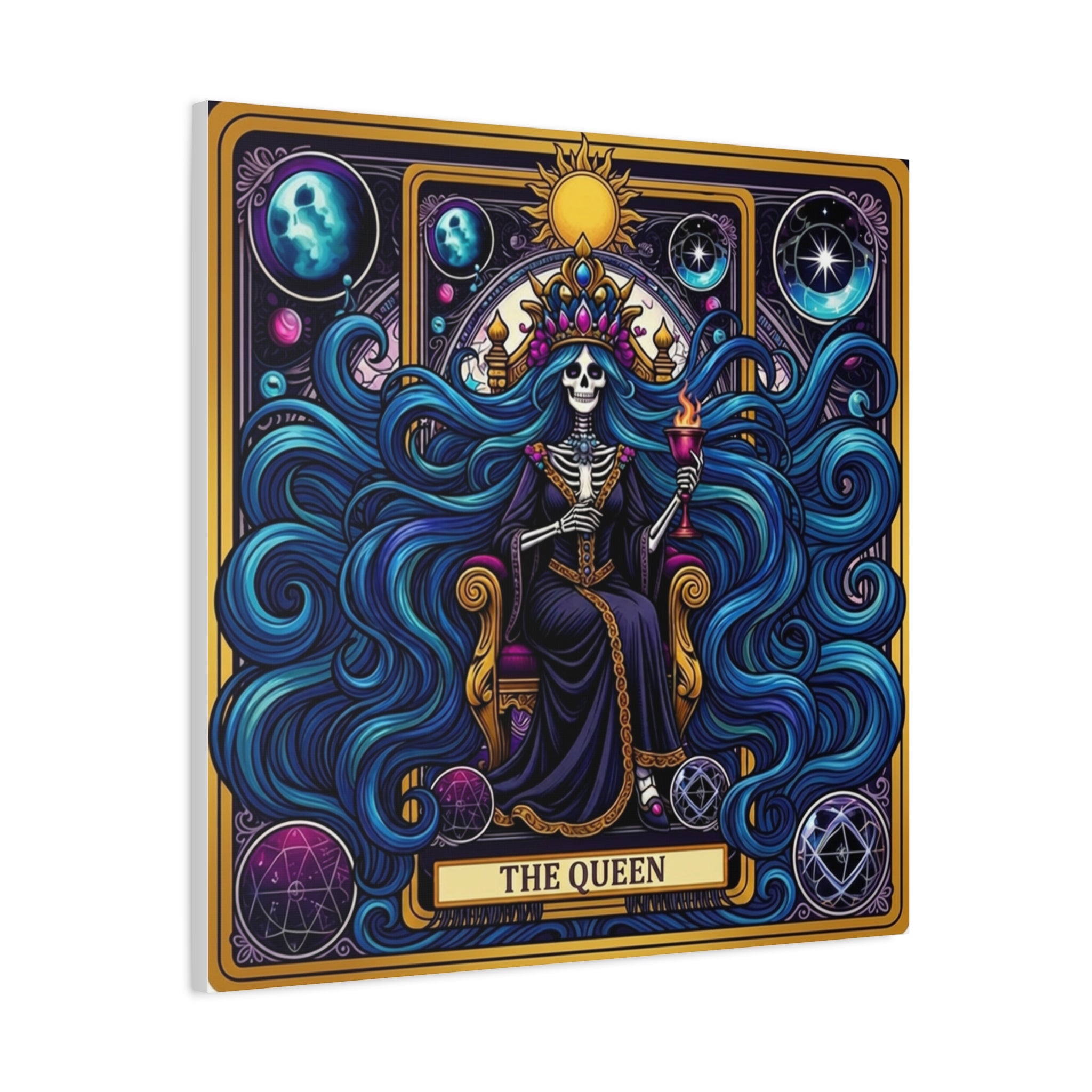 Tarot Queen Matte Canvas Print
