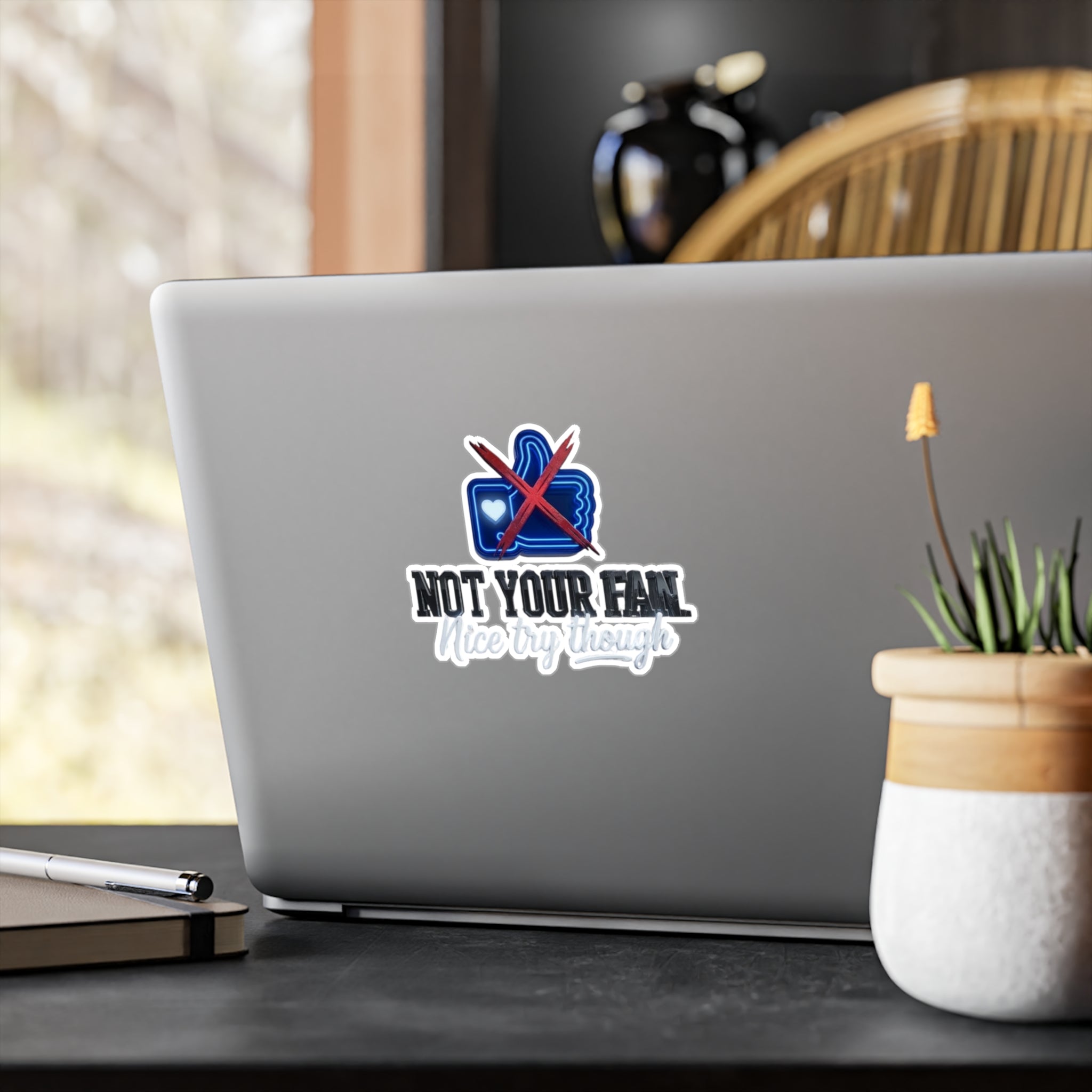 Funny Dark Humor Thumbs Down Decals | Kiss-Cut Vinyl Sticker
