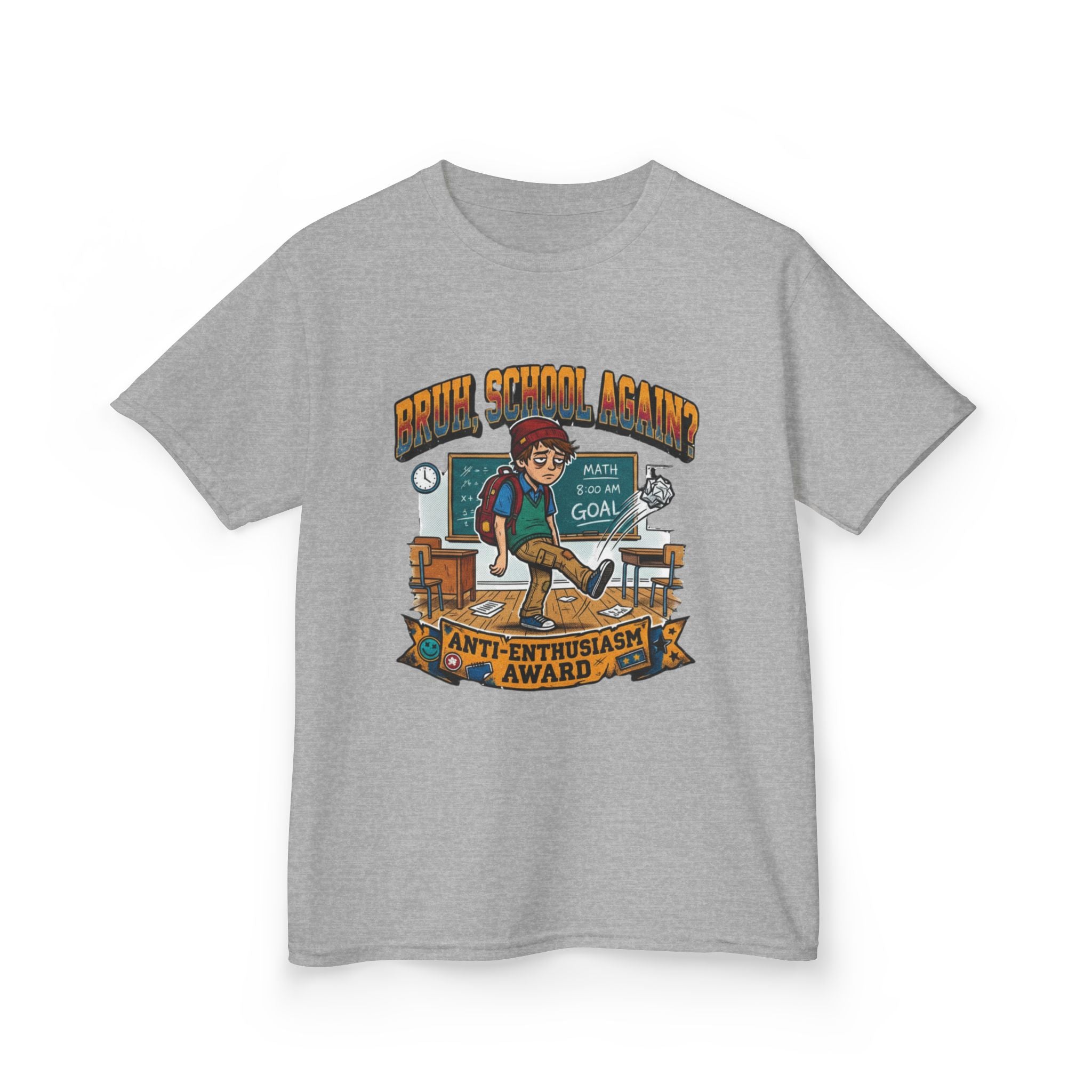 Kids Back to School 'Anti-Enthusiastic' T-Shirt — Sarcastic School Tee