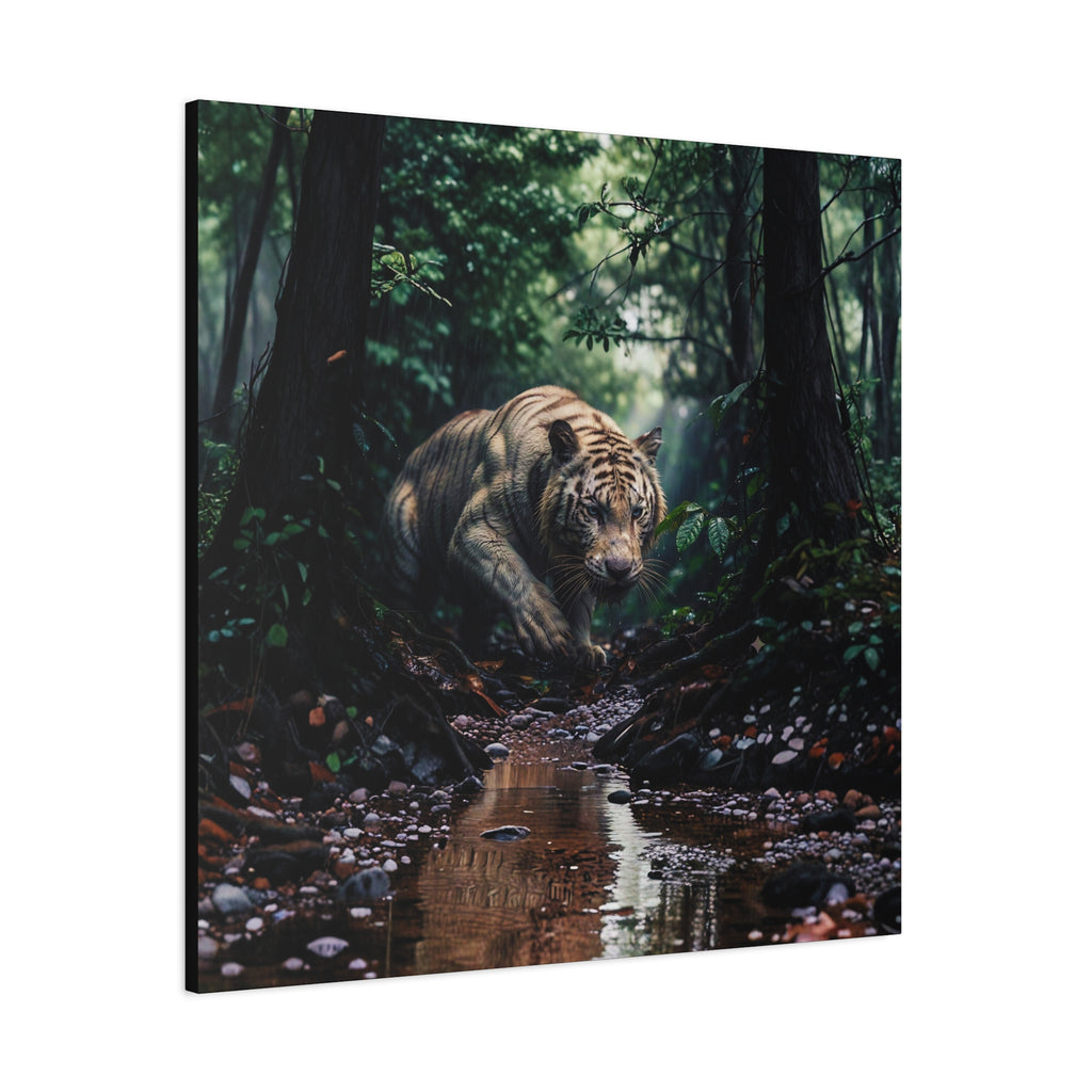 Jungle Tiger Matte Canvas Art – Stretched 1.25" Wall Decor