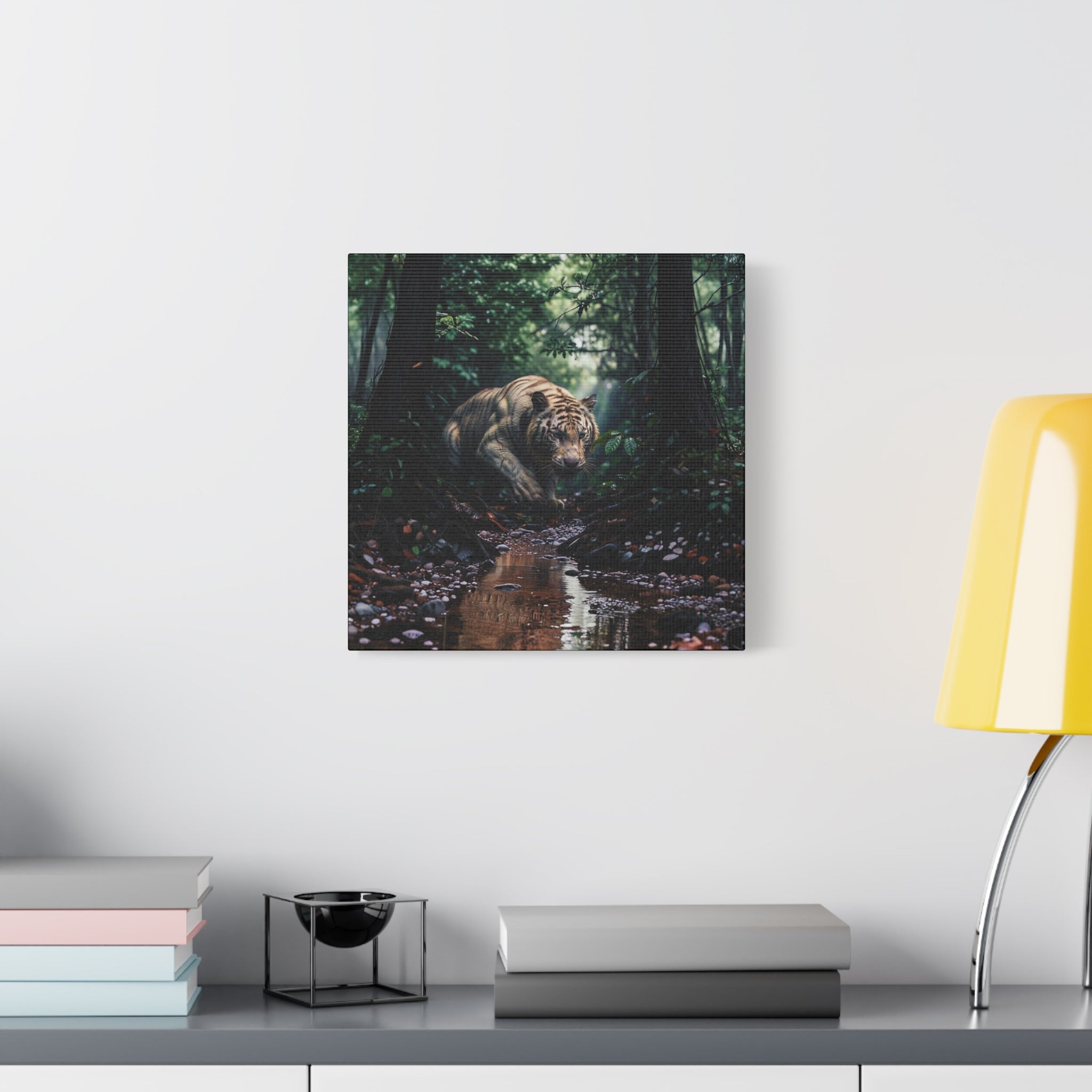 Jungle Tiger Matte Canvas Art – Stretched 1.25" Wall Decor