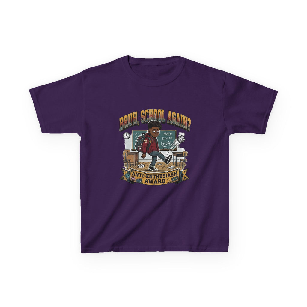 Kids Back to School 'Anti-Enthusiastic' T-Shirt — Sarcastic School Tee