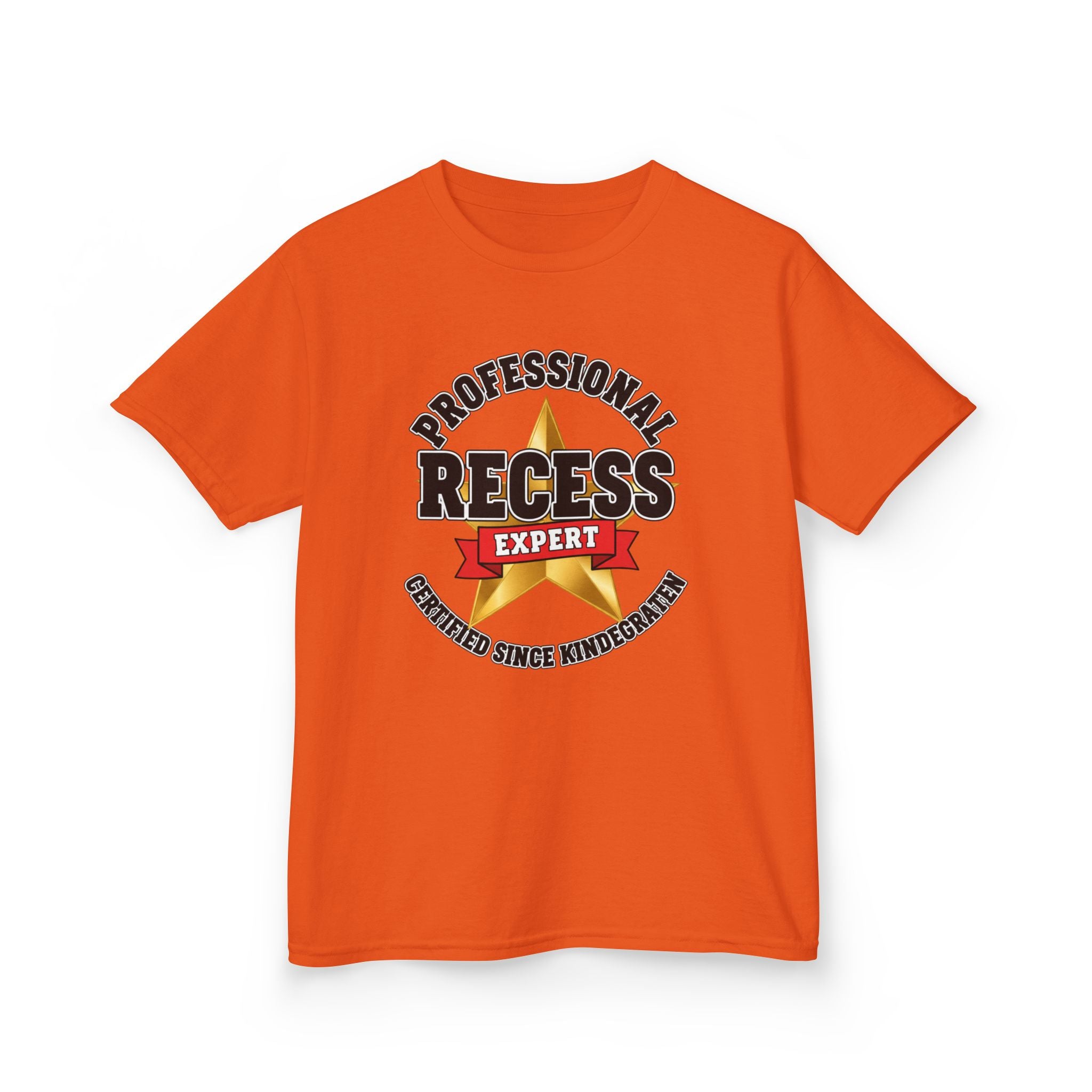 Professional Recess Expert — Certified Since Kindergarten Kids Graphic Tee | 100% Cotton