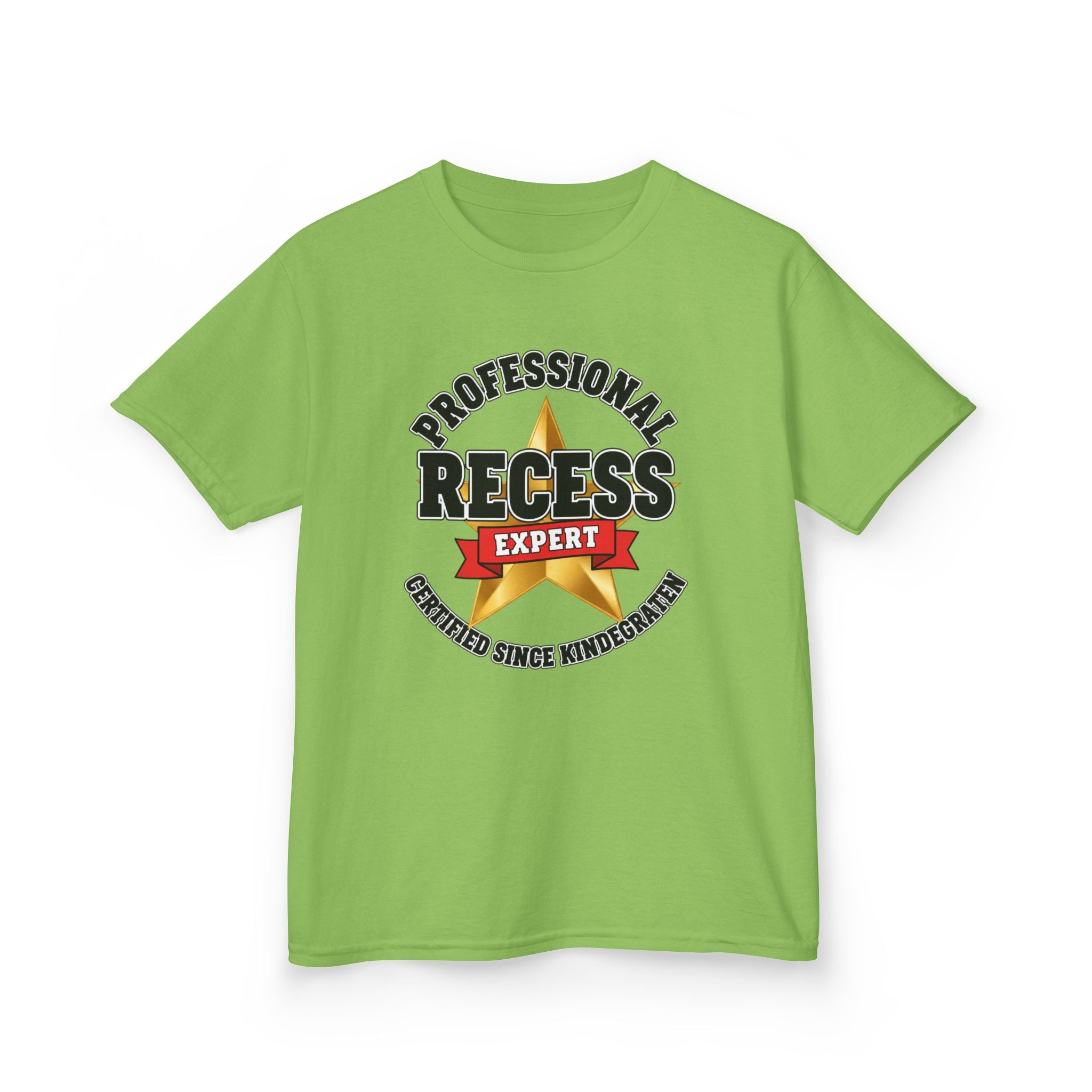 Professional Recess Expert — Certified Since Kindergarten Kids Graphic Tee | 100% Cotton